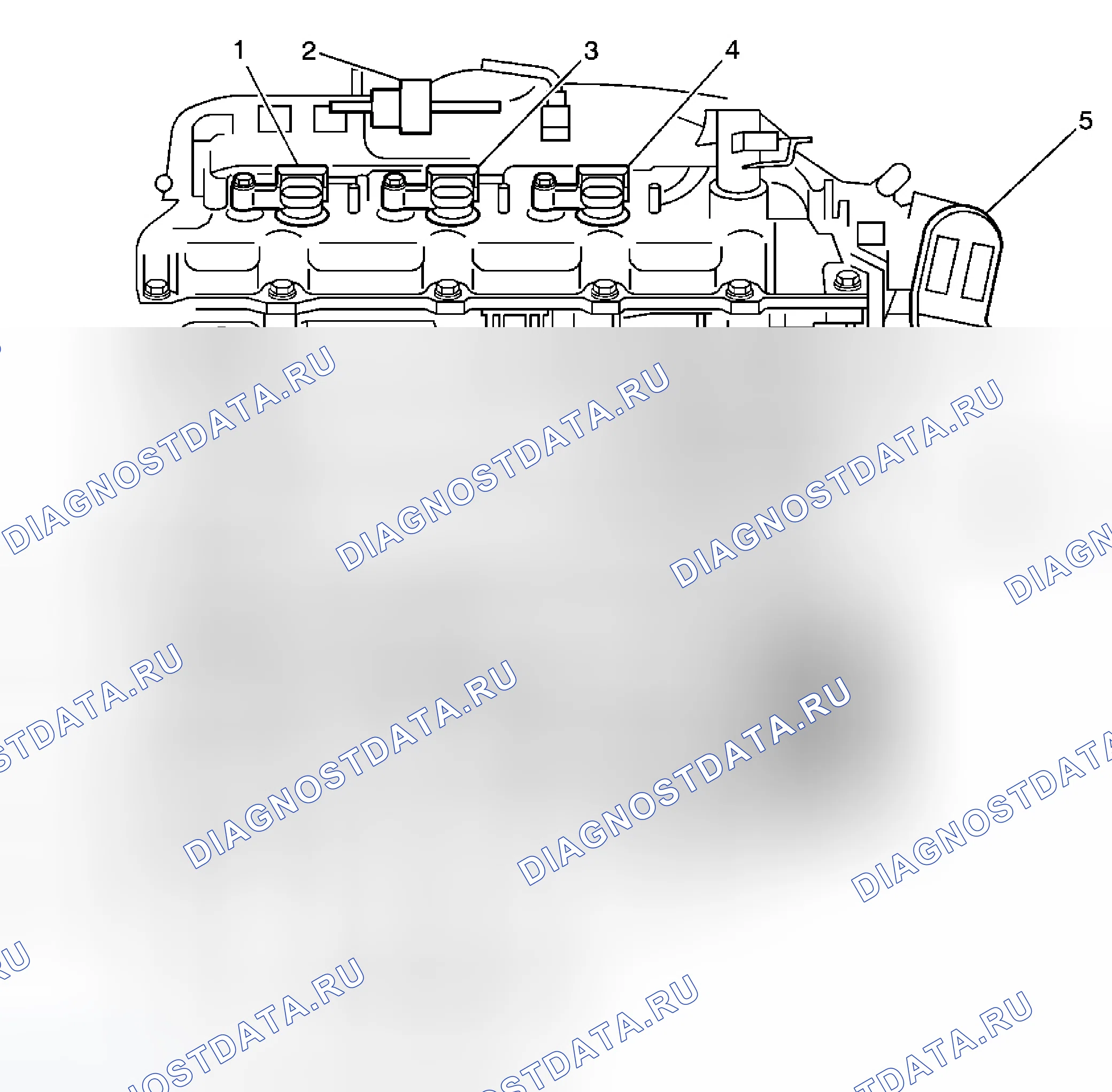 Рис. 19: Виды компонентов управления двигателем. Buick LaCrosse I