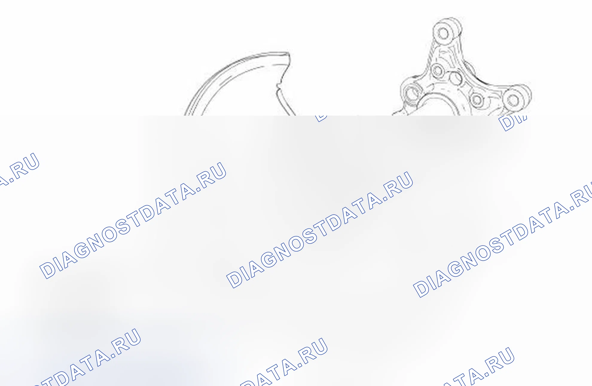 Рис. 6: Экран тормозного диска - привод на передние колеса (Fwd). Ford Fusion I рестайлинг