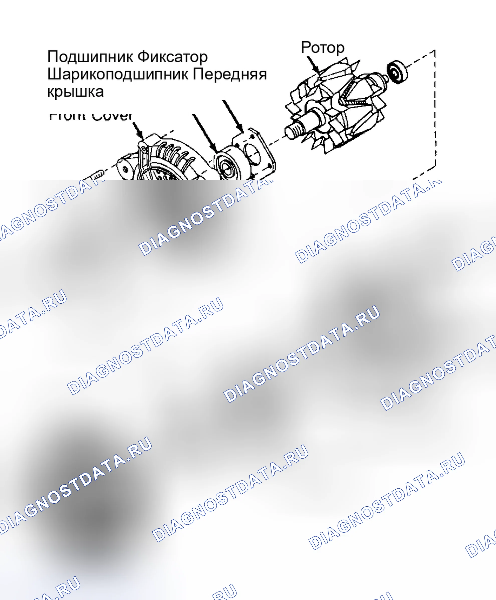 Рис. 1: КАПИТАЛЬНЫЙ РЕМОНТ системы зарядки электрооборудования. Subaru XT I