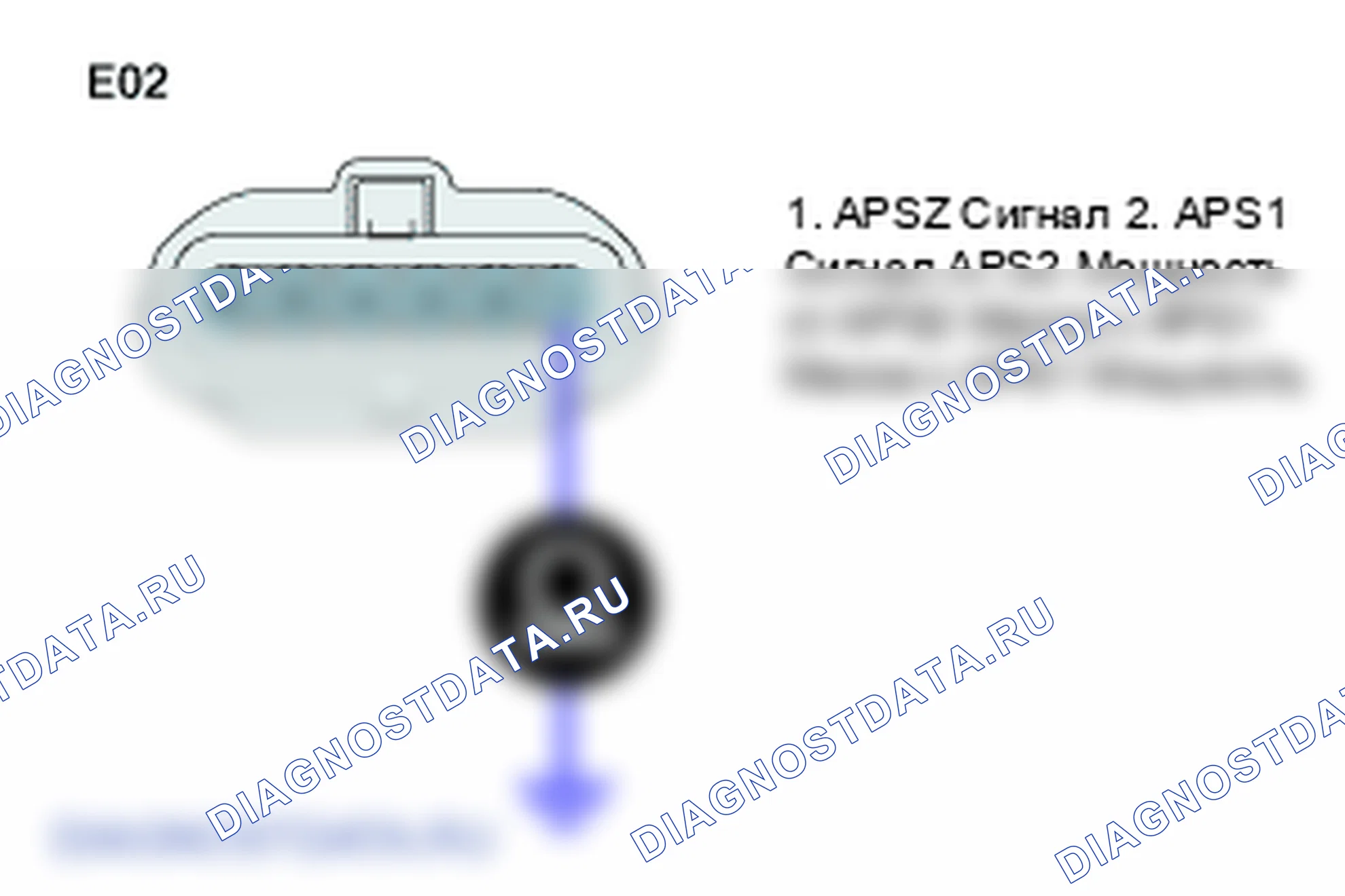 P2127: низкий уровень сигнала цепи дроссельной заслонки/датчика положения педали/переключателя E. Hyundai Santa Fe CM