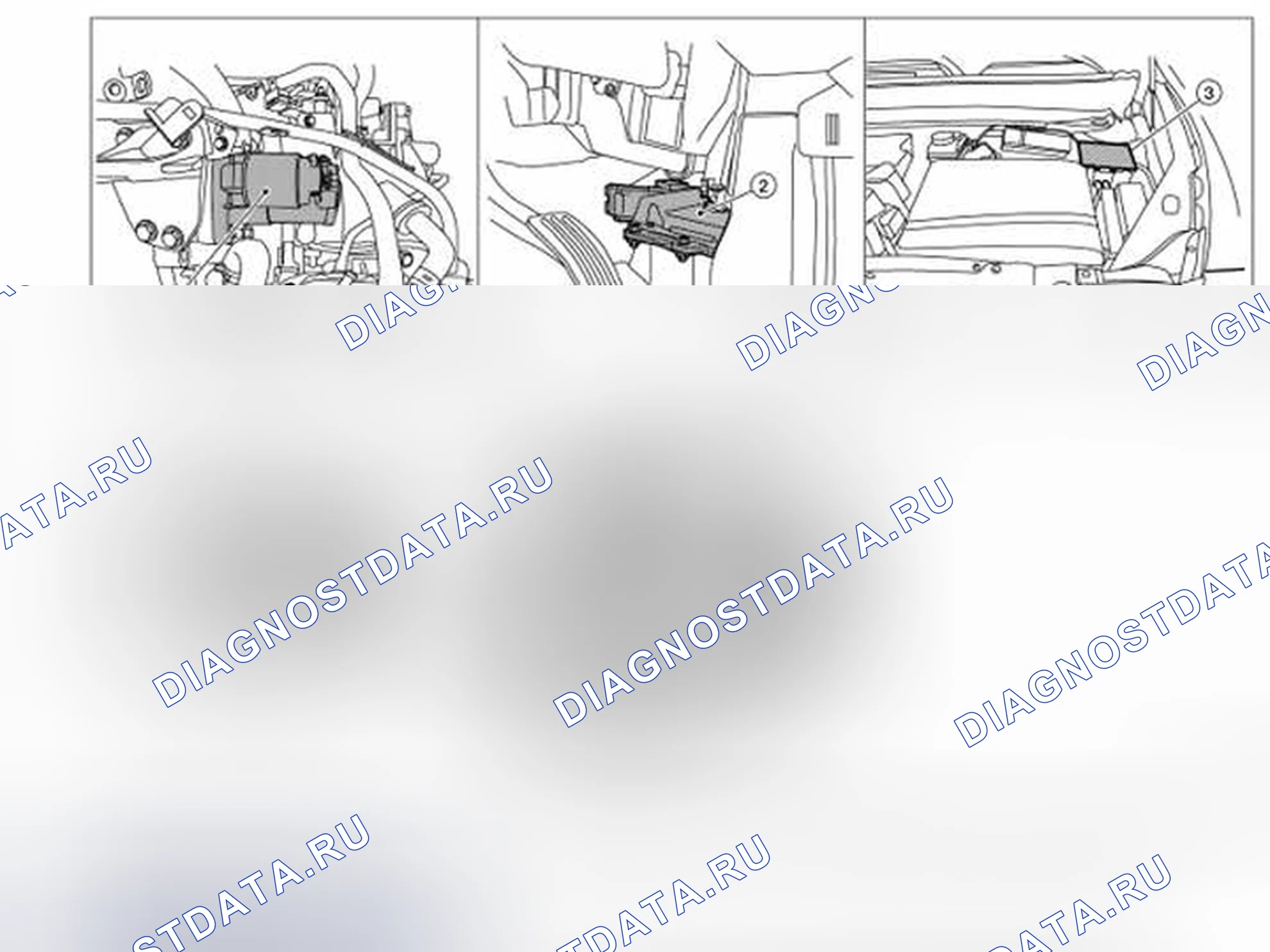 Рис. 20: Расположение компонентов. Nissan Pathfinder IV рестайлинг