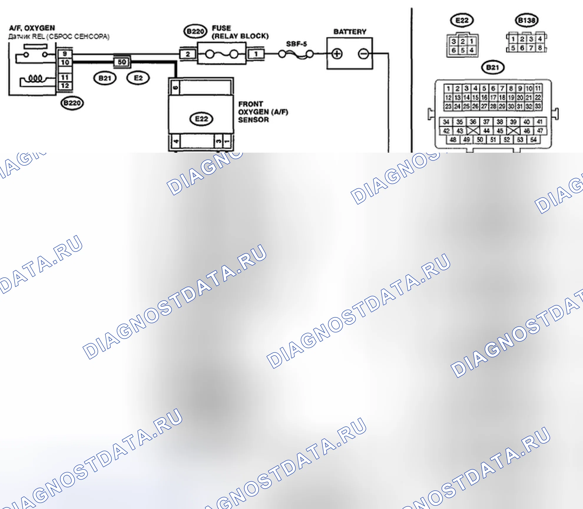 Рис. 43: электросхема. Subaru Impreza WRX GH