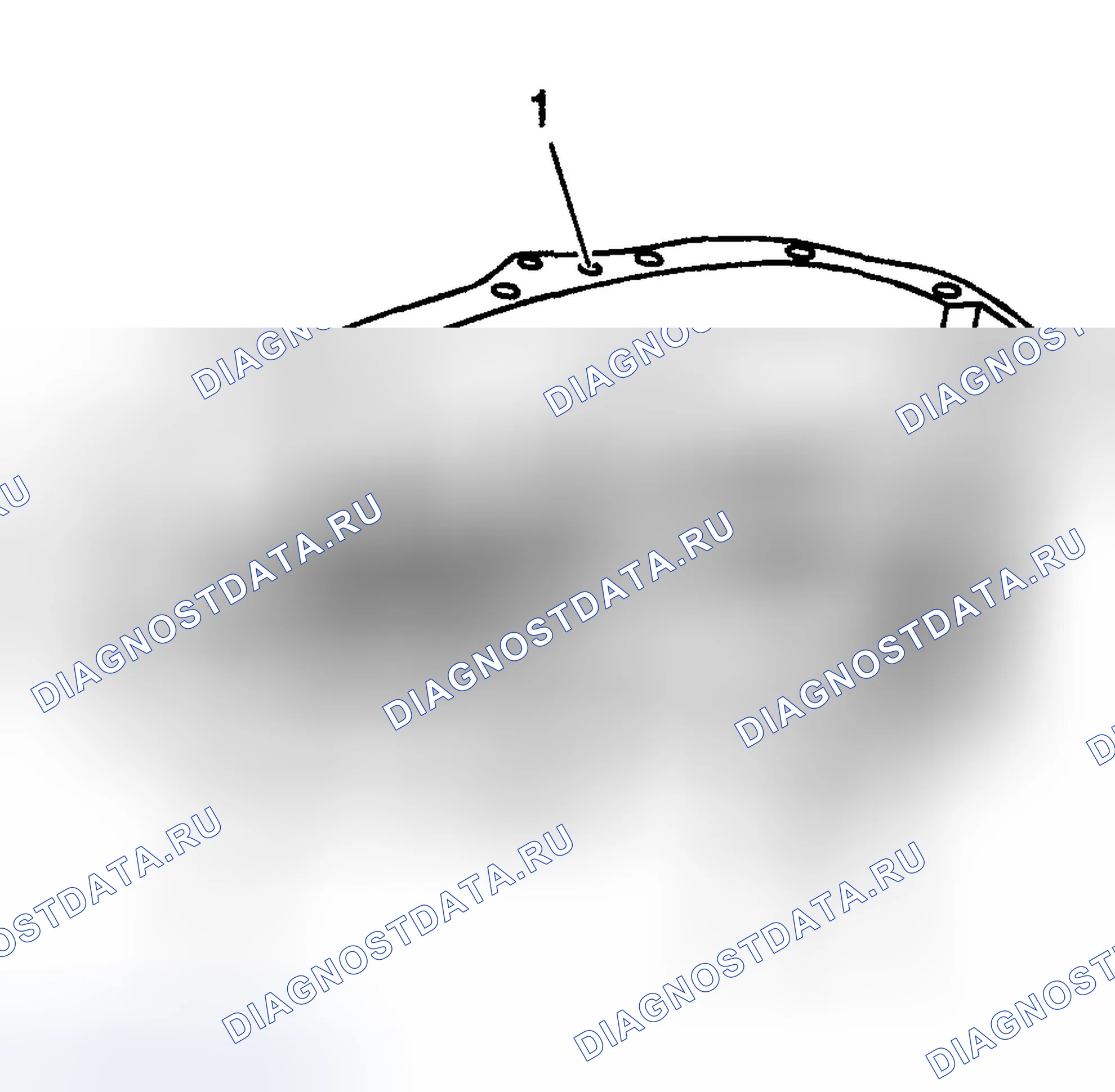Рис. 250: Вид передней половины корпуса. Chevrolet TrailBlazer I