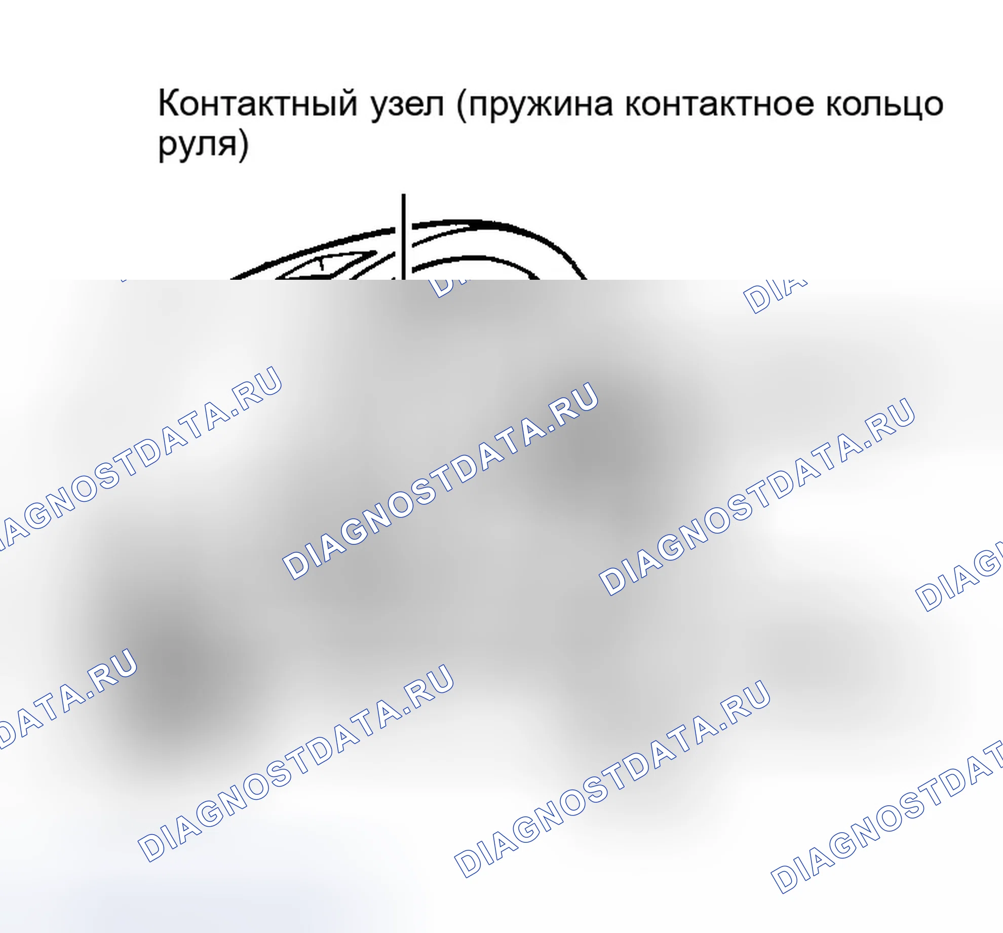 Рис. 9: КОНТАКТНЫЙ УЗЕЛ (ЧАСОВАЯ ПРУЖИНА). Ford Escort V рестайлинг
