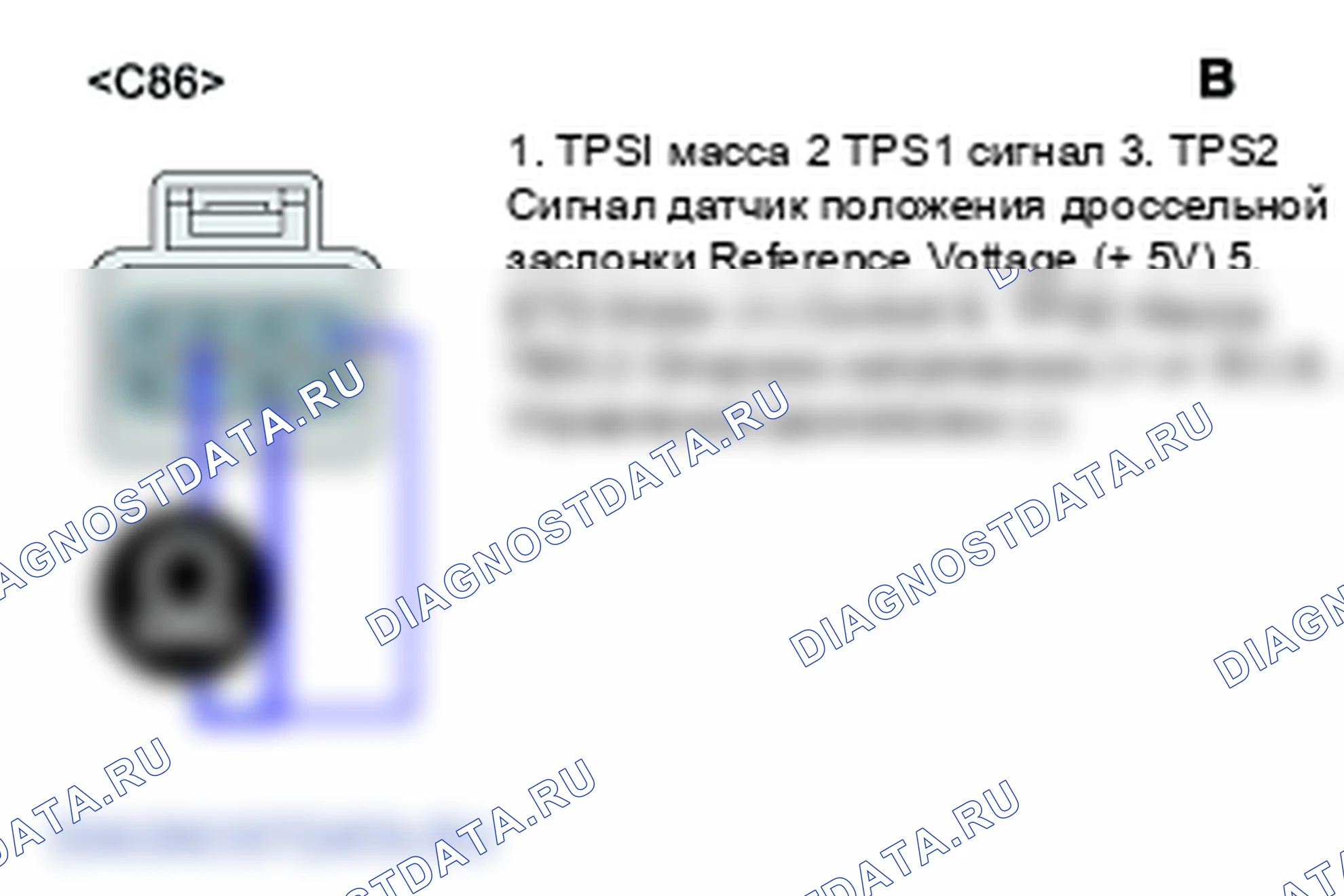 P0222: Низкий уровень сигнала цепи дроссельной заслонки/датчика положения педали/переключателя " B. Hyundai Santa Fe CM