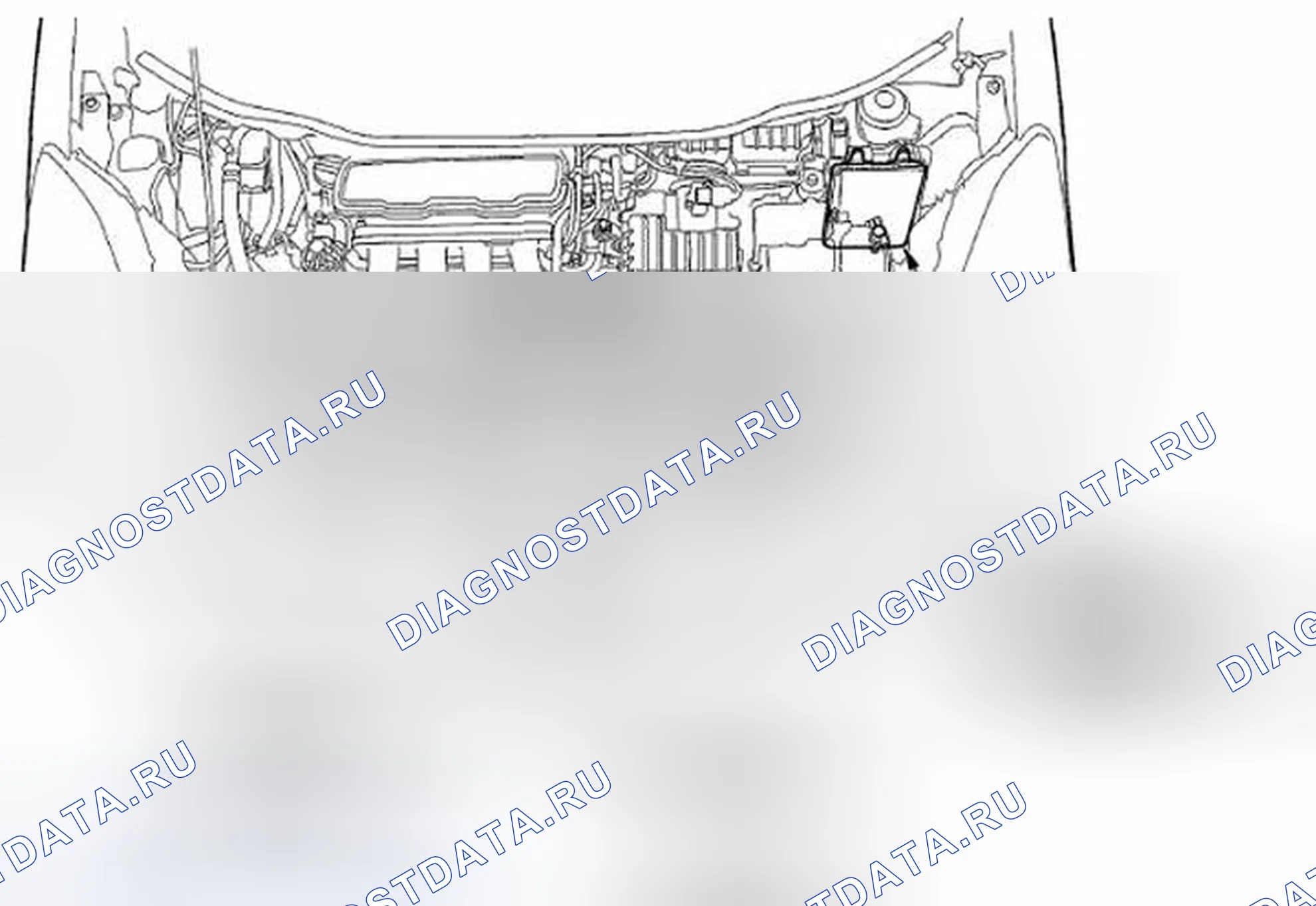 Рис. 327: Указатель расположения компонентов. Honda Fit GE
