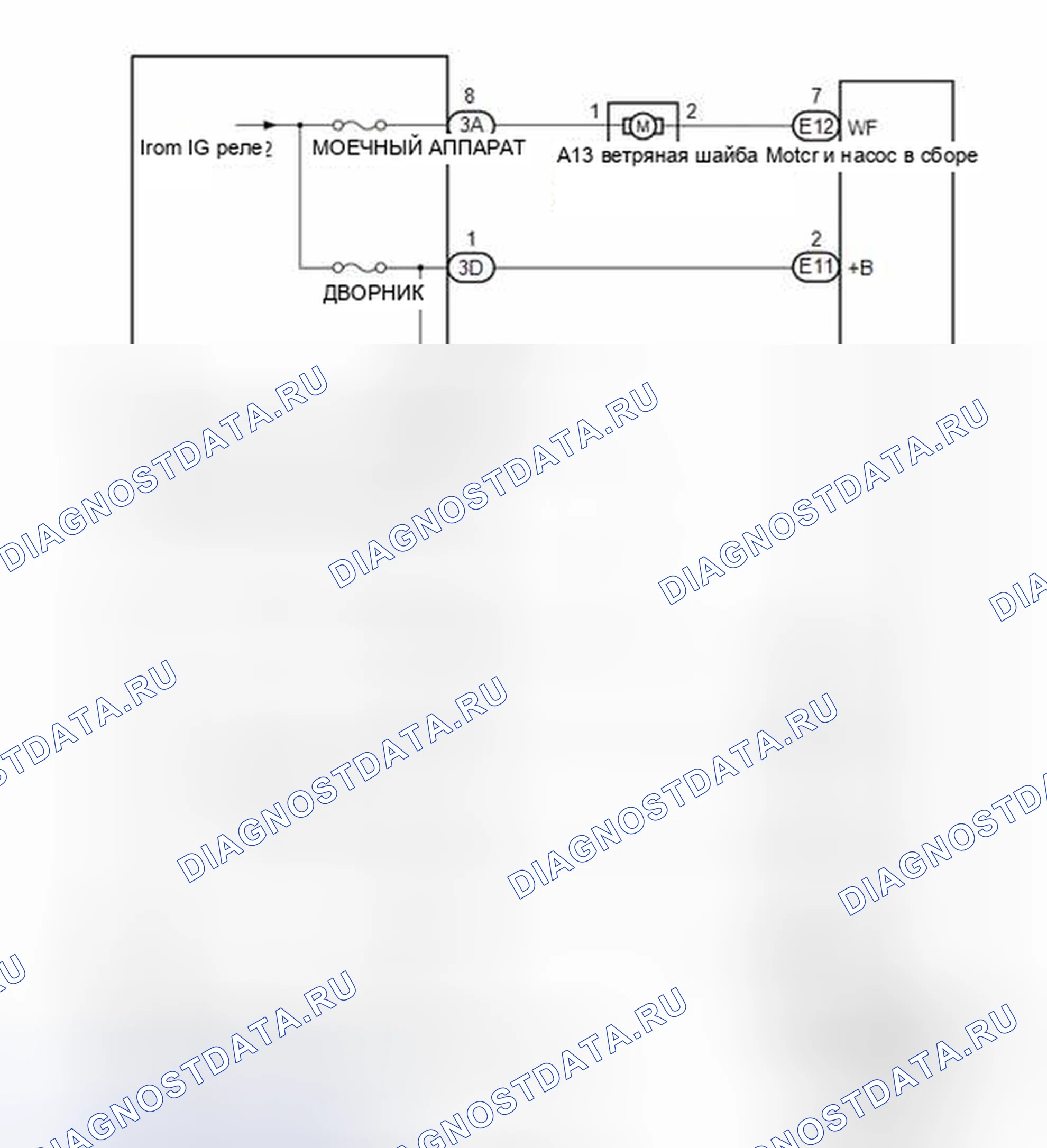 Рис. 25: СХЕМА СИСТЕМЫ [08 / 2013 -]. Toyota Corolla XI