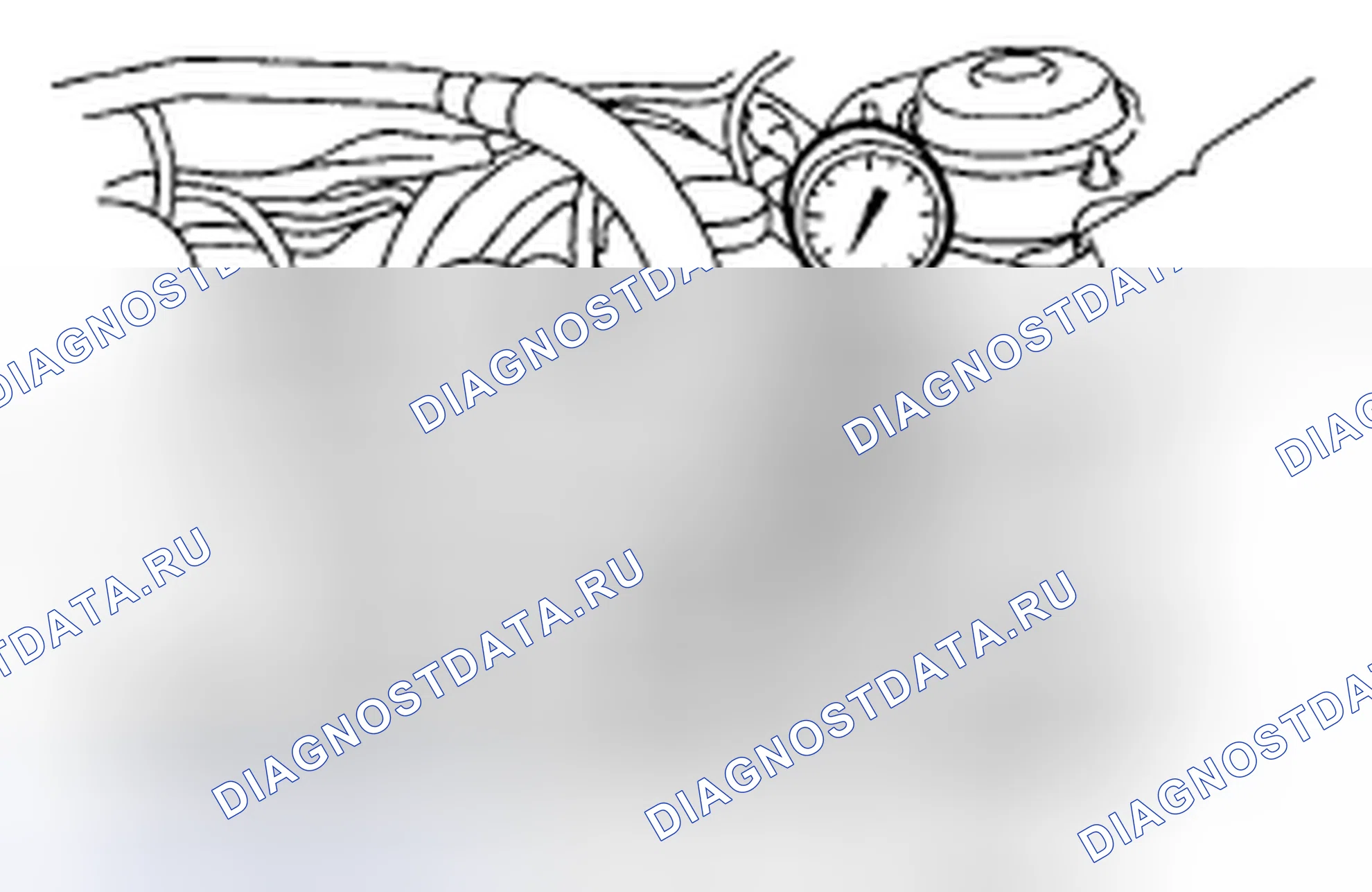 Рис. 12: Проверка вакуумметра давления во впускном коллекторе. Subaru Impreza GD/GC/GG рестайлинг 2