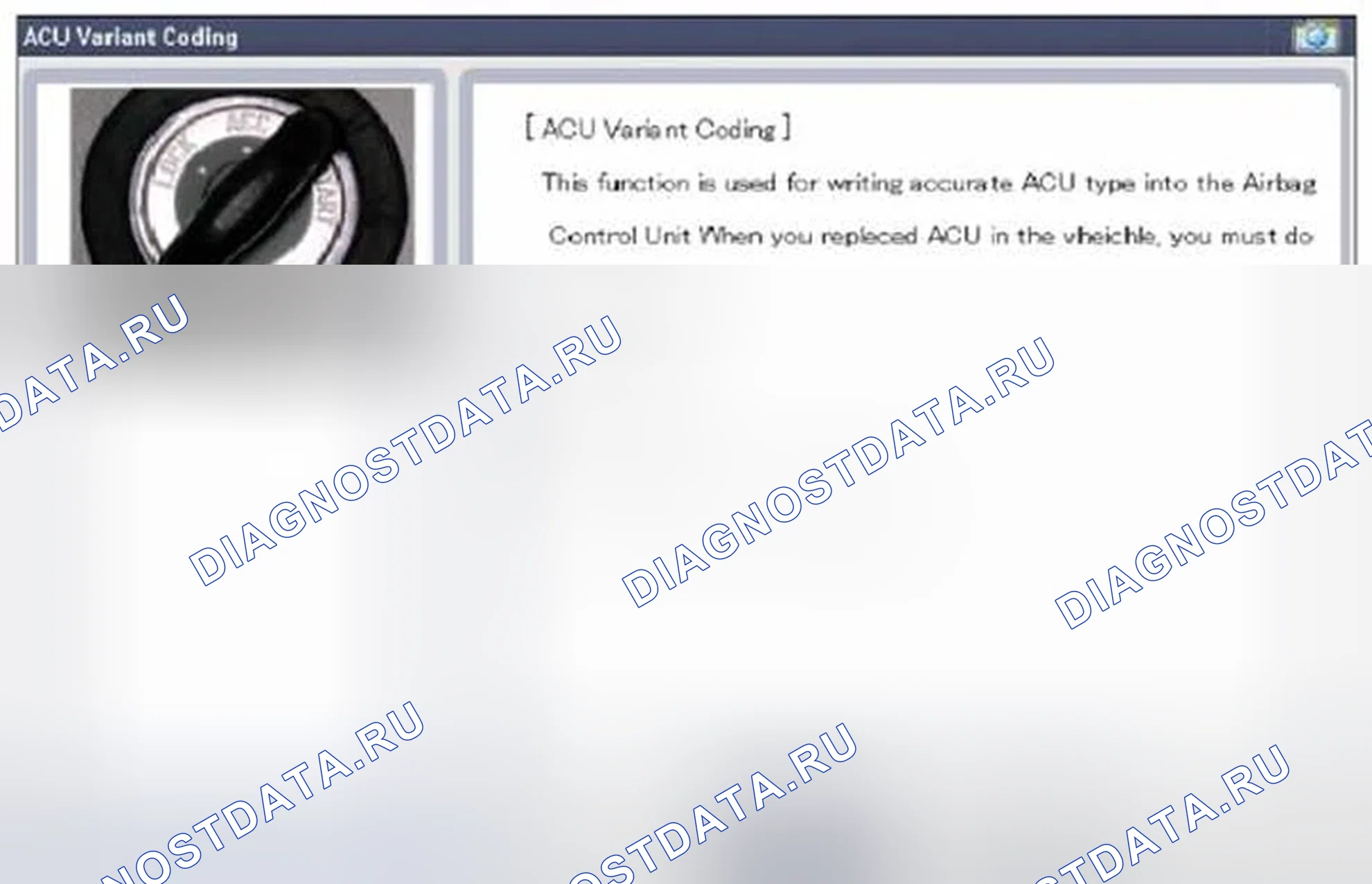 Рис. 291: Кодирование вариантов ACU. Hyundai Veloster I