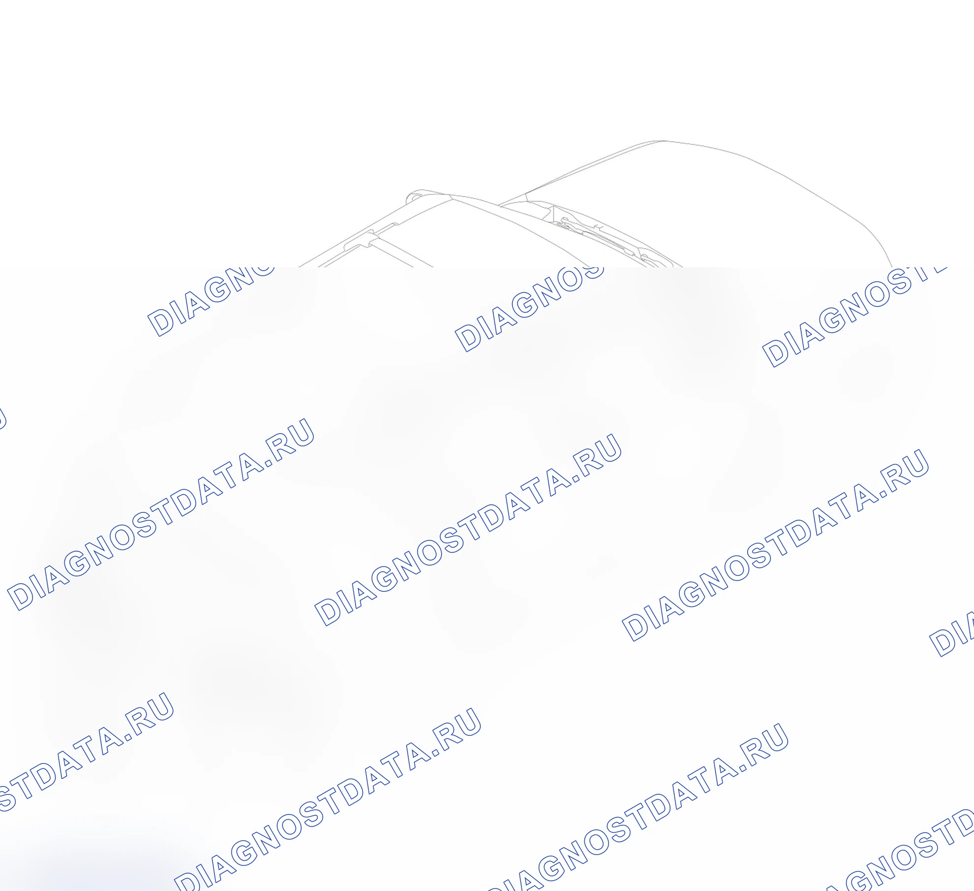 Схема расположения радиолокационной системы заднего хода — Haval Dargo. Haval Dargo I