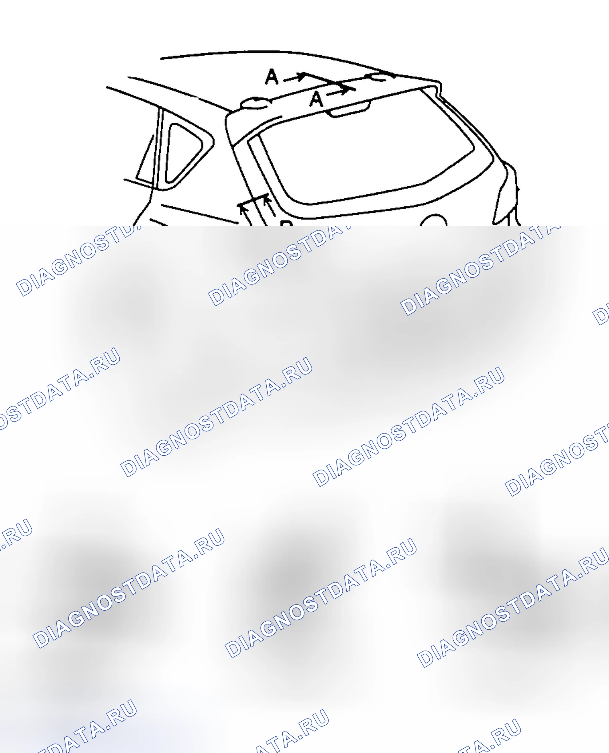 Рис. 44: РЕГУЛИРОВКА дверь багажника. Honda CR-V III рестайлинг