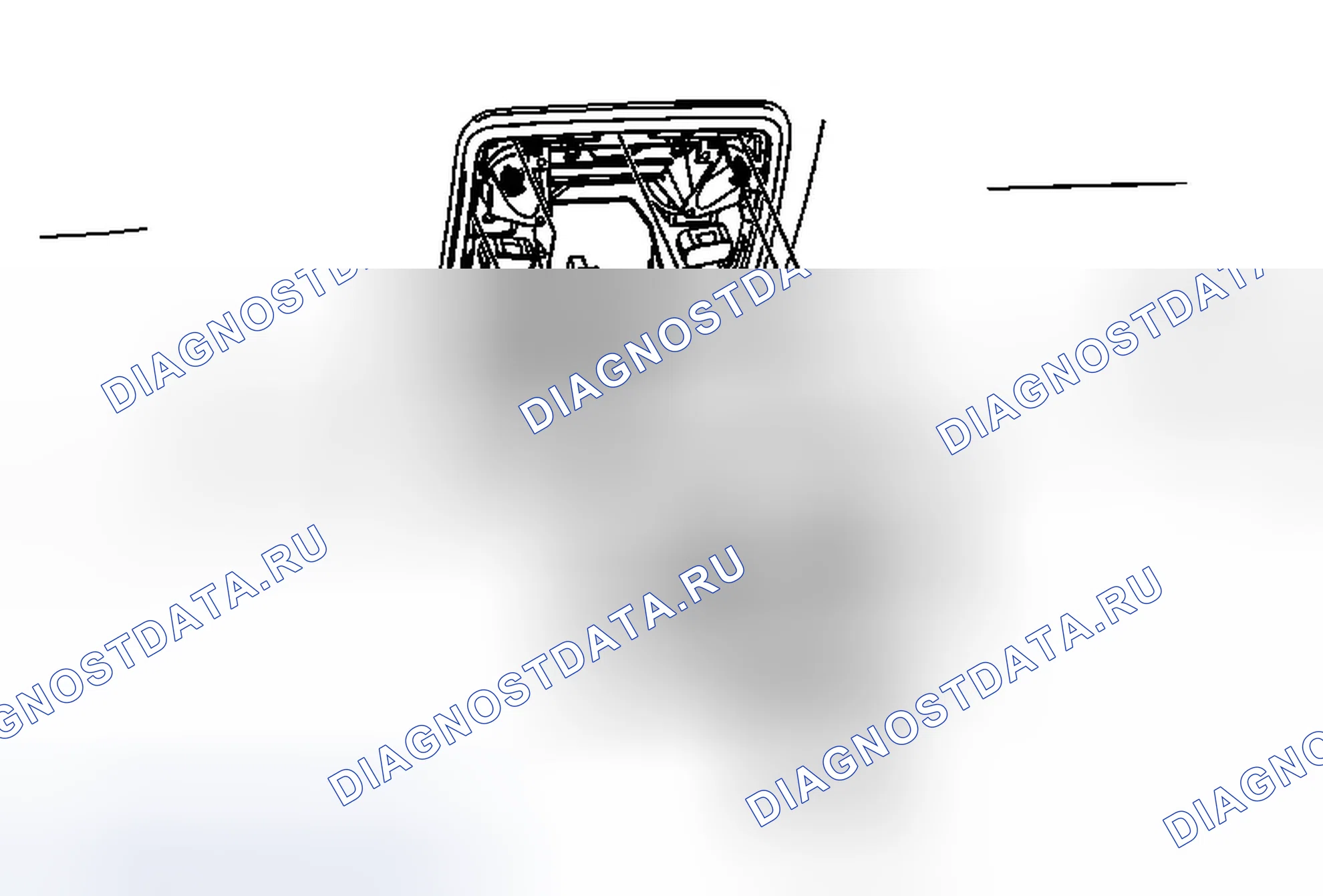 Рис. 9: Замена переключателя люк Sunshade. Cadillac SRX II