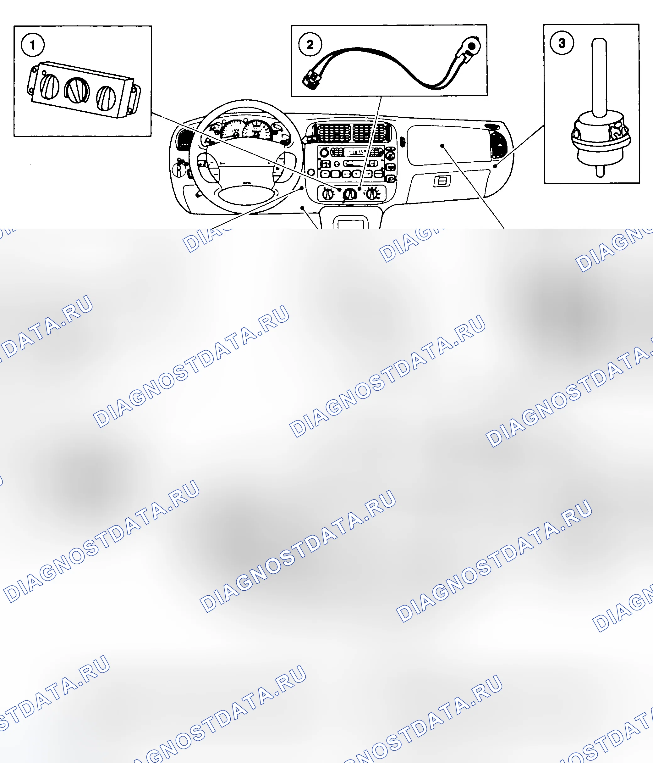 Рис. 116: РАСПОЛОЖЕНИЕ КОМПОНЕНТОВ. Ford Ranger I