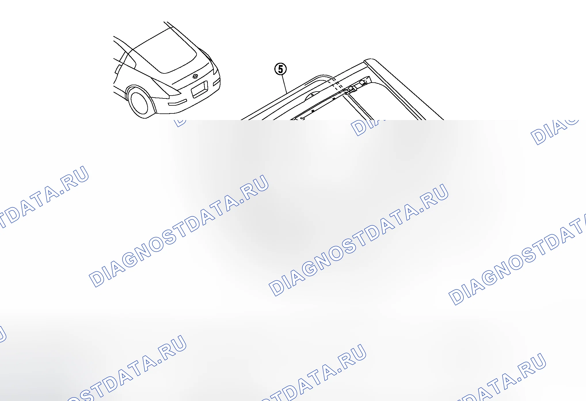 Рис. 31: Демонтаж и монтаж (для моделей купе). Honda Logo I