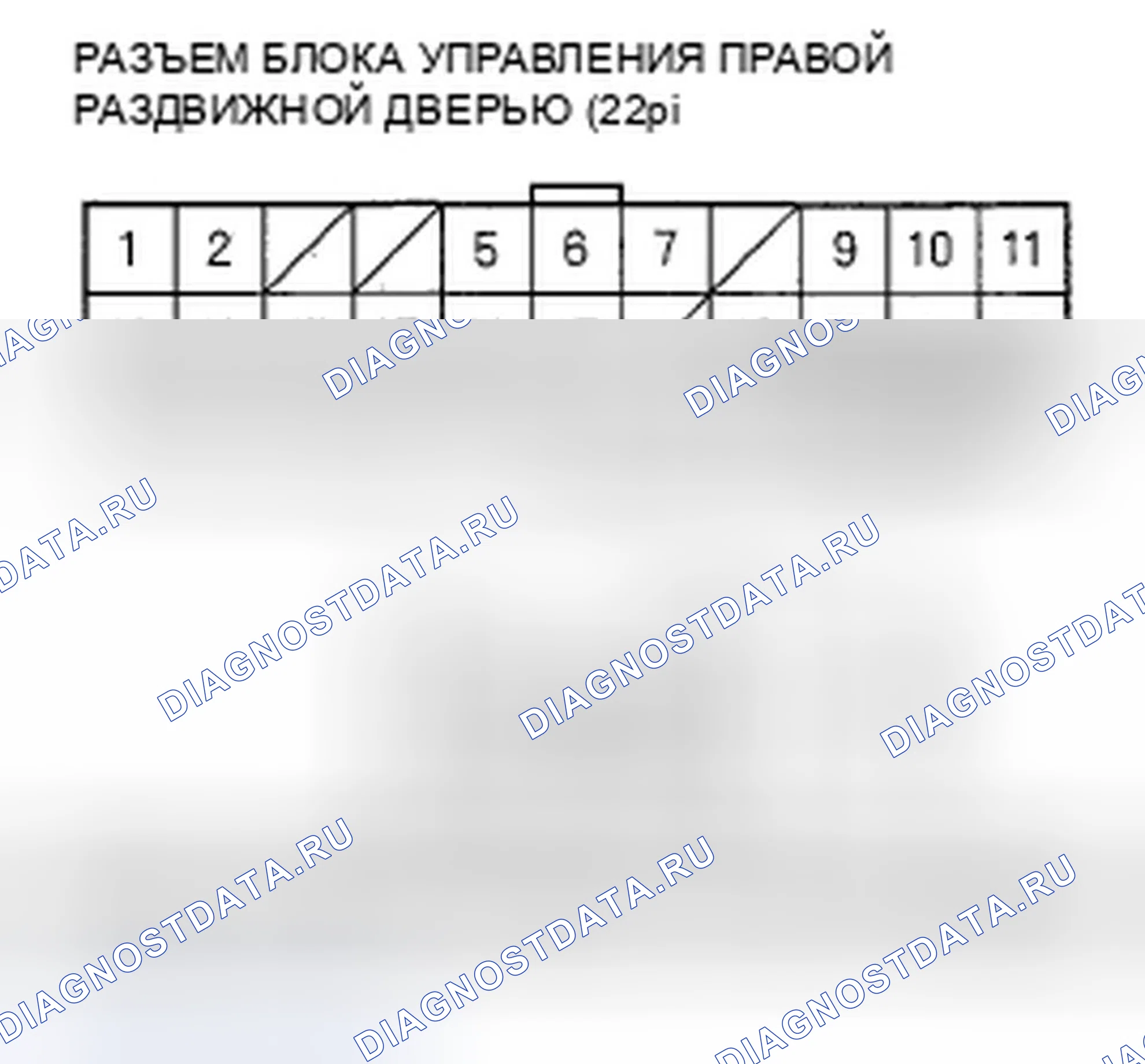 Рис. 270: расшифровка кода ошибки B2082: правый Питание Slide Motor Pulse (SLSE2) Ошибка сигнала. Honda Odyssey IV
