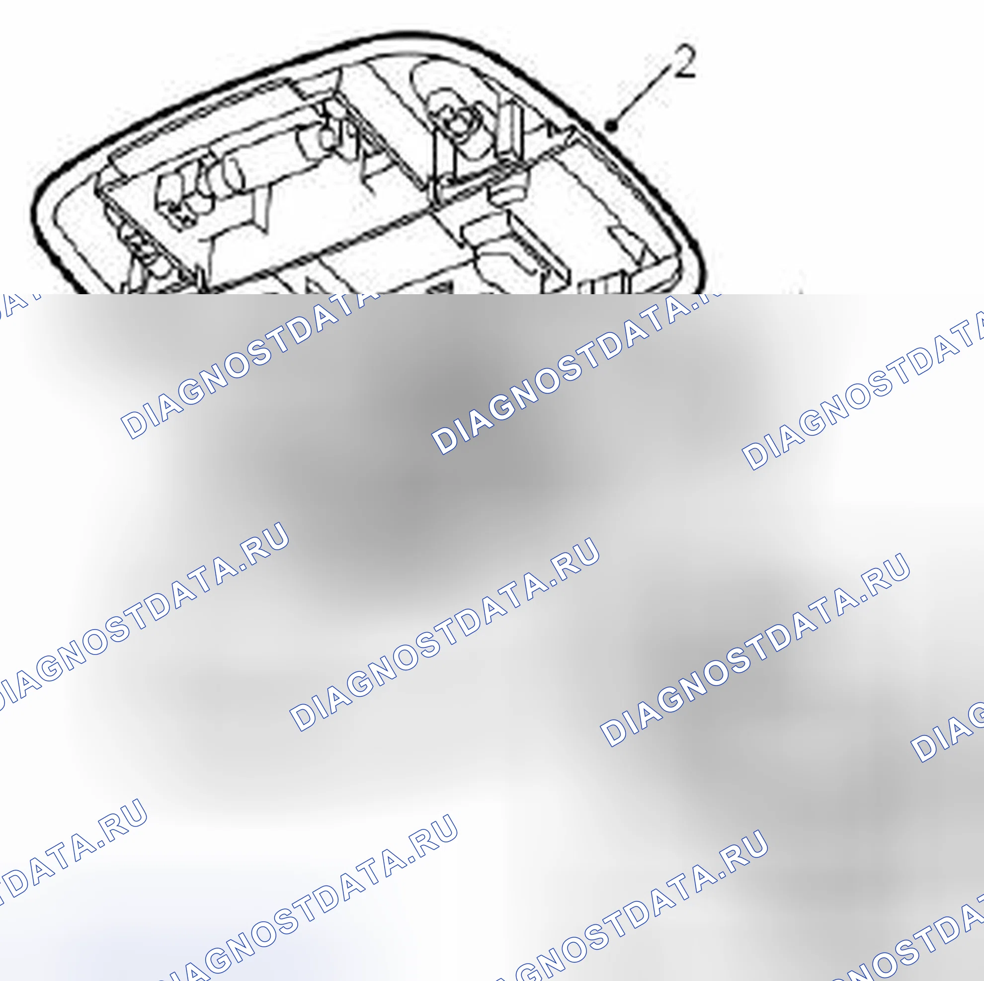 Рис. 435: Датчик разбития стекла, передний (5d). Kia Picanto III