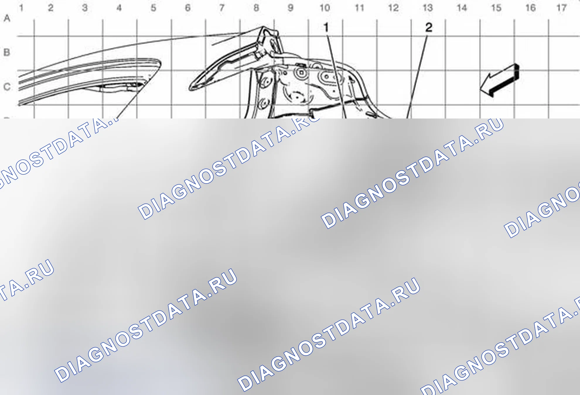 Рис. 165: Левая задняя часть кабельной проводки транспортного средства. Chevrolet Volt I