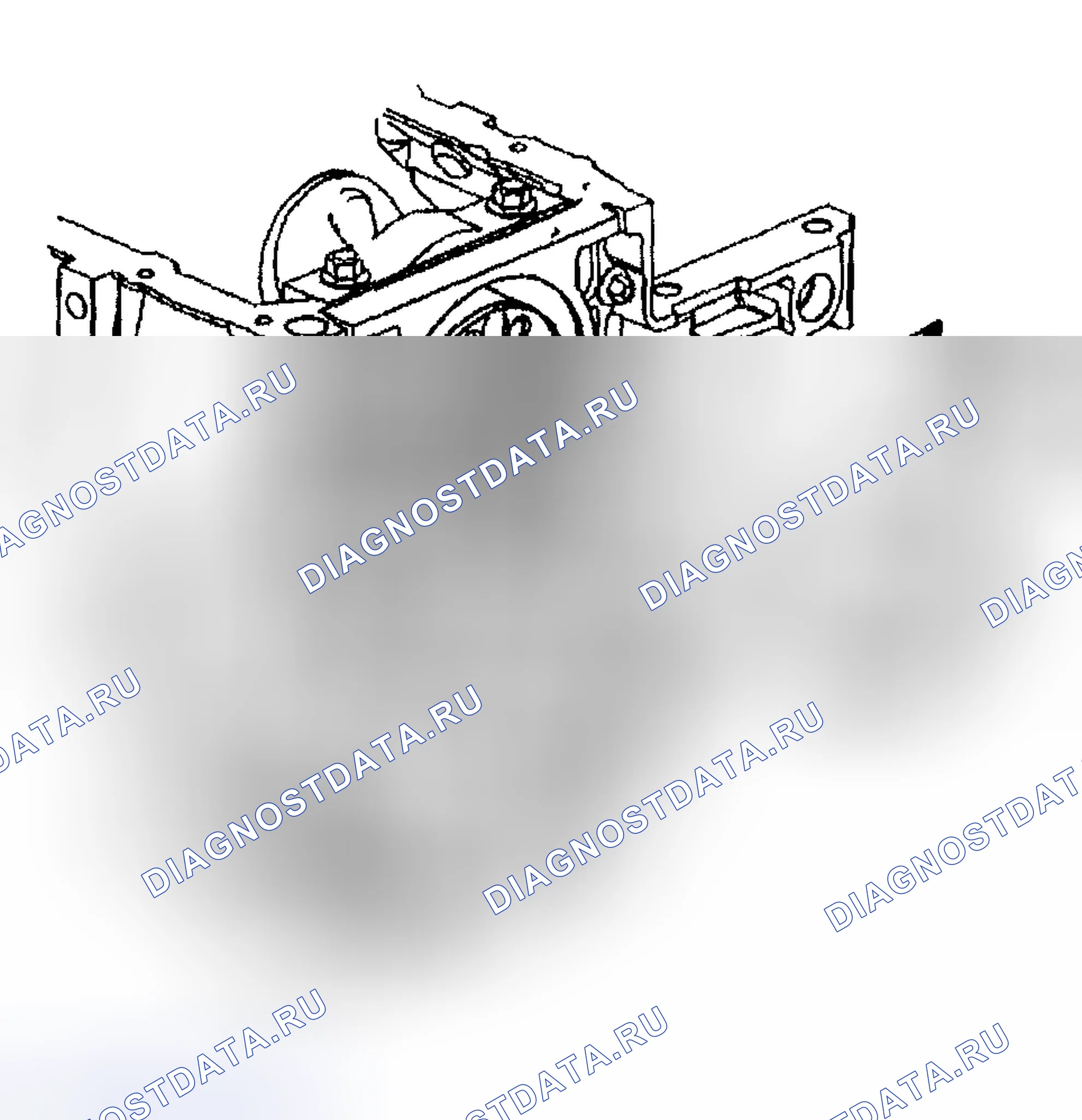 Рис. 354: Снятие заднего масляного уплотнения коленчатого вала. Hyundai Veracruz I