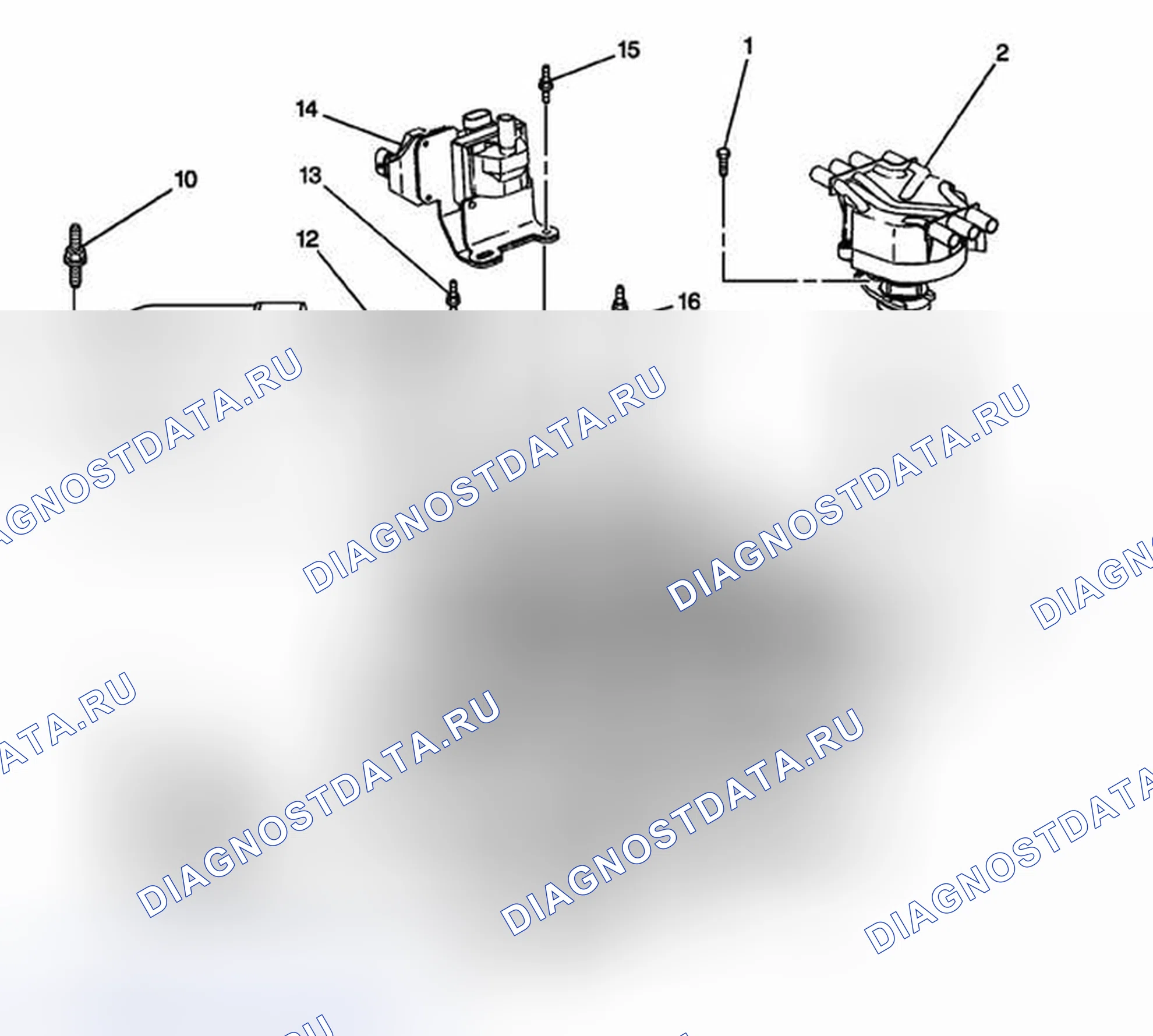 Рис. 92: Вид верхнего двигателя 1. GMC Sierra 3500 GMT800 early
