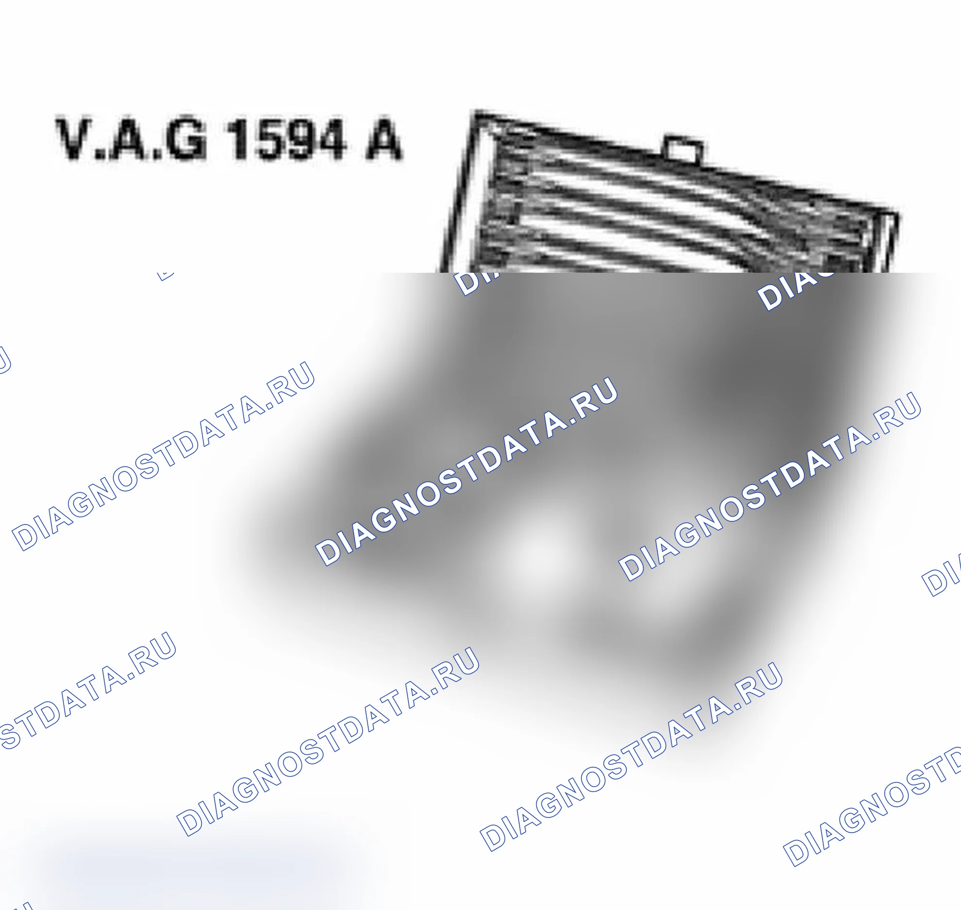 Рис. 511: Идентификация VAG1594A. Audi A6 C5