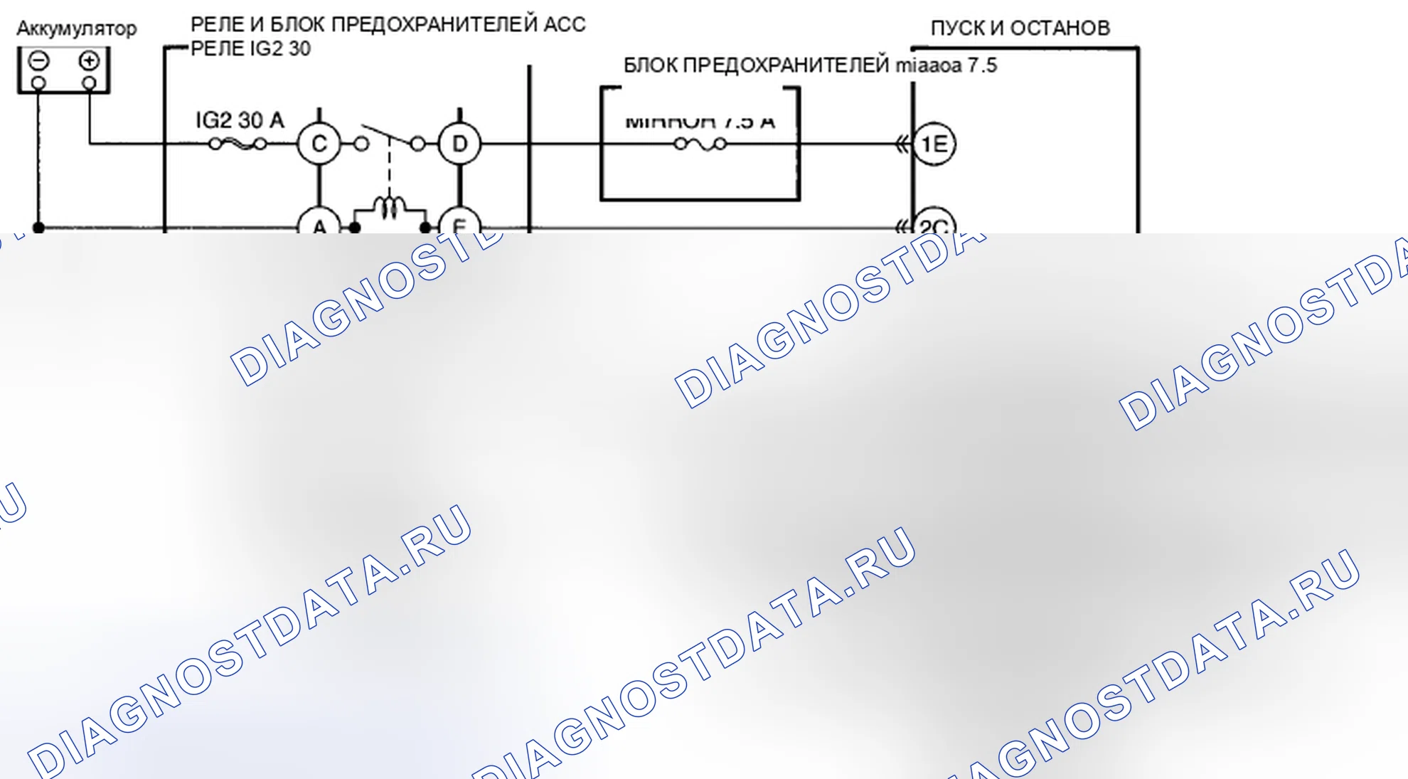 Рис. 33: расшифровка кода ошибки U3004-16: НЕИСПРАВНОСТЬ ЦЕПИ РЕЛЕ ACC. Mazda CX-5 I