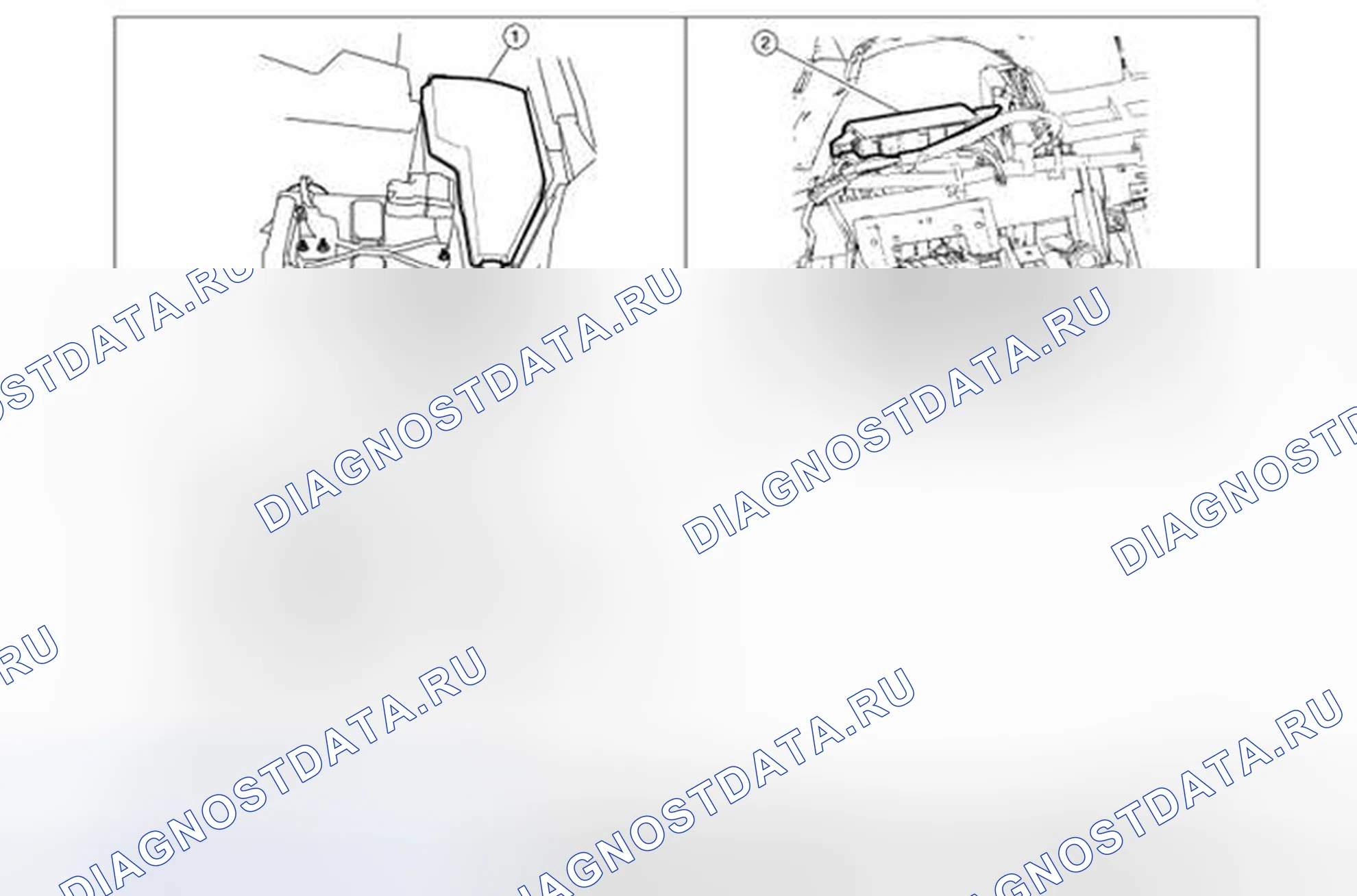 Рис. 114: Расположение компонентов. Nissan Altima L33
