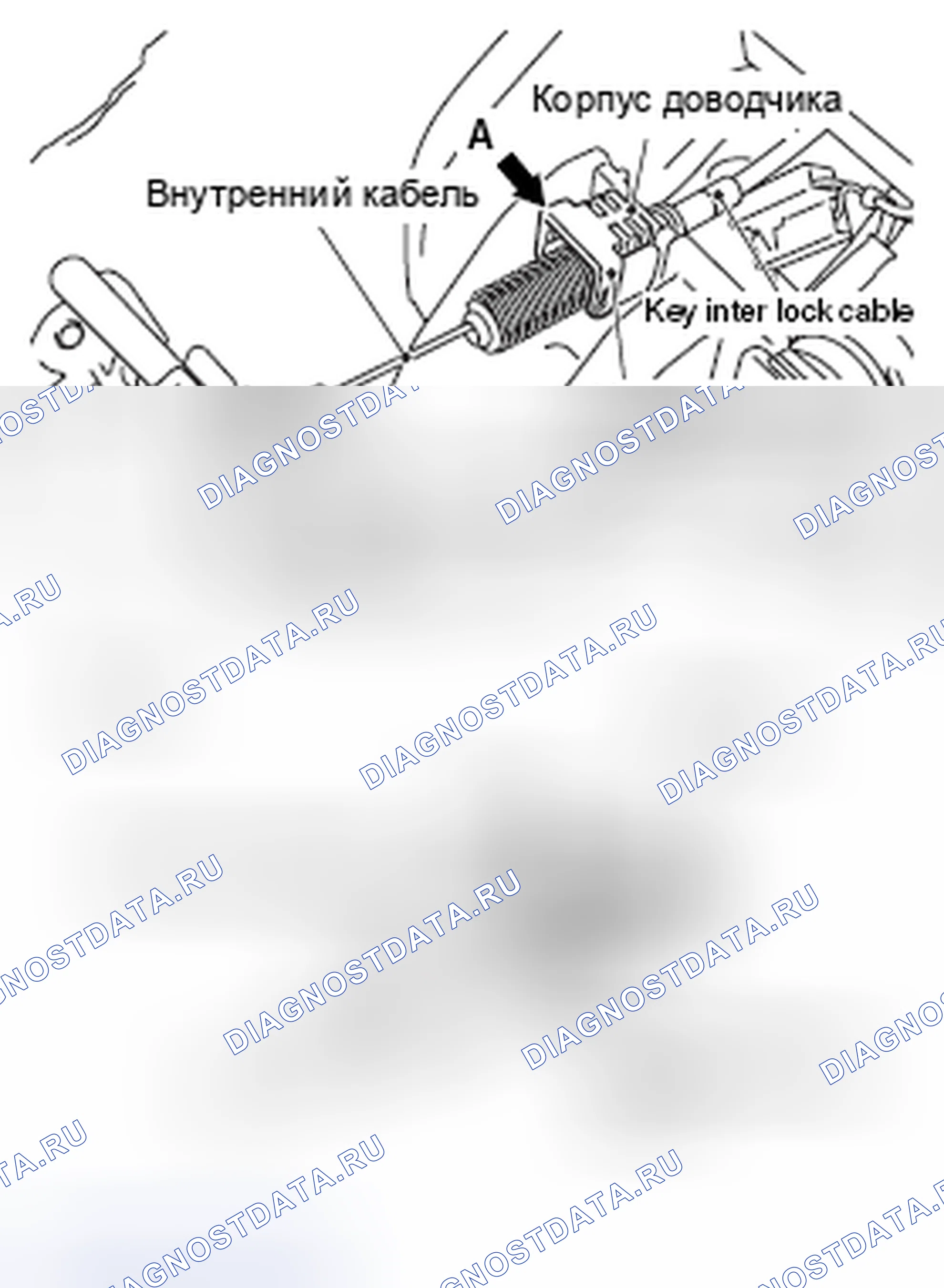Рис. 87: ПРОВЕРКА / РЕГУЛИРОВКА МЕХАНИЗМА БЛОКИРОВКИ КЛЮЧА. Honda e:NP1 I