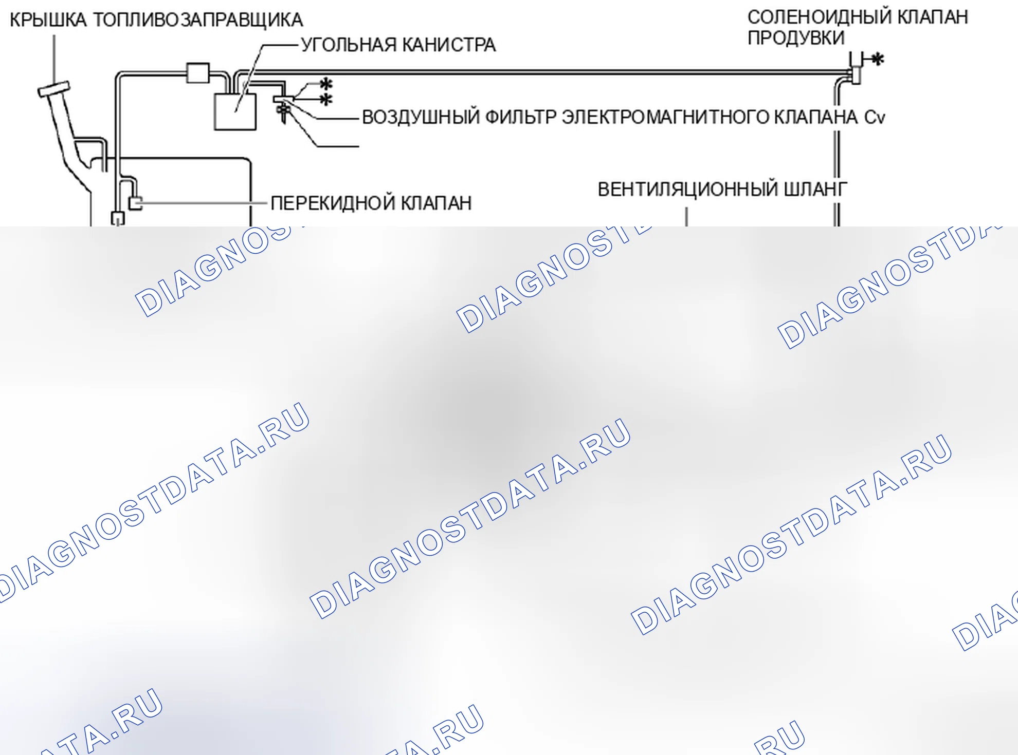 Рис. 17: СХЕМА ЭМИССИОННОЙ СИСТЕМЫ [Mzr 2.5]. Honda Civic IX рестайлинг
