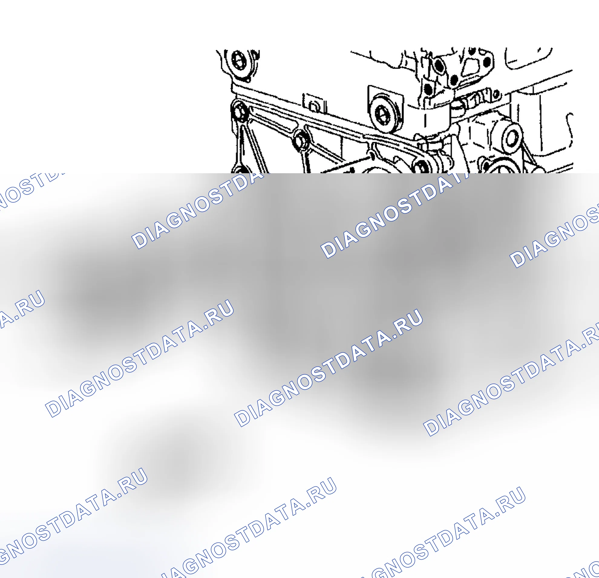 Рис. 1128: Установка водяного насоса. Chevrolet TrailBlazer I