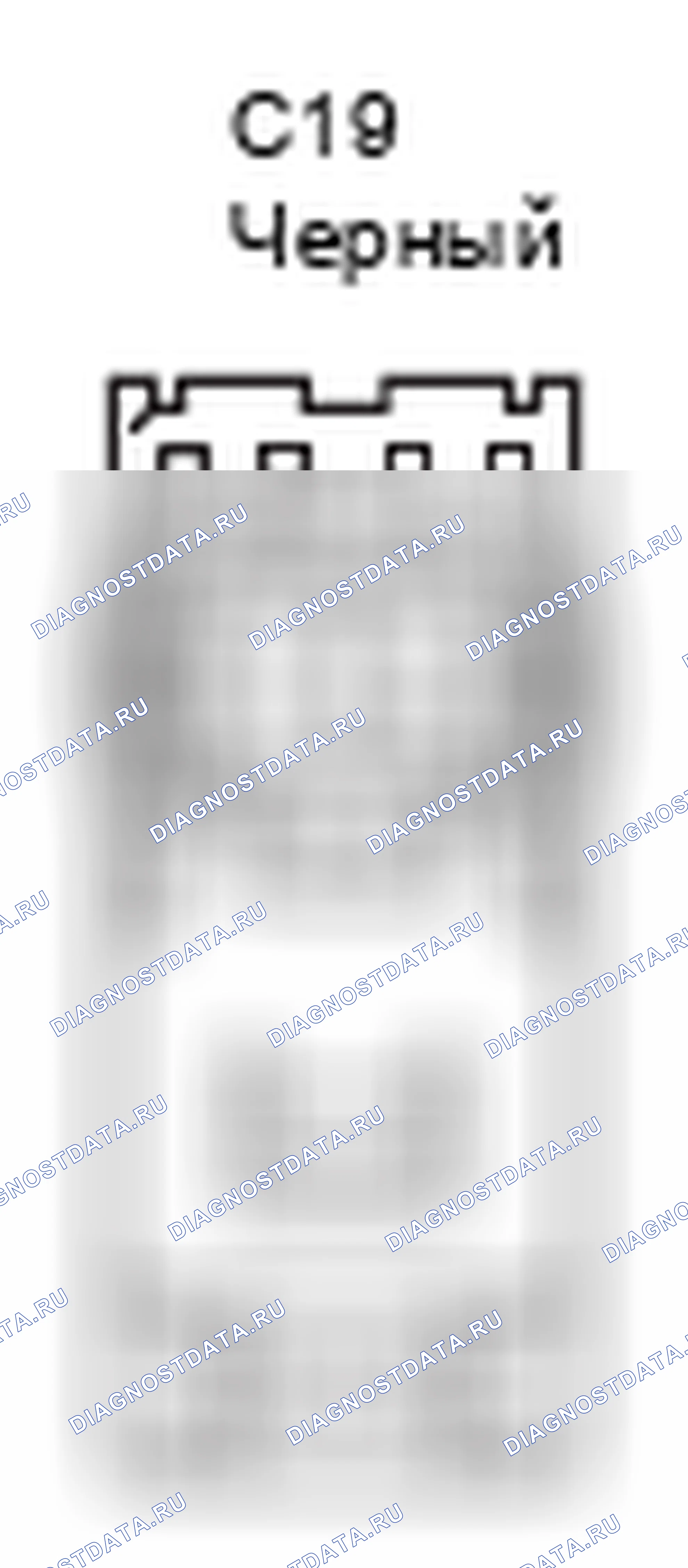 Рис. 567: Вид с торца разъема (BI1). Toyota 4Runner IV рестайлинг