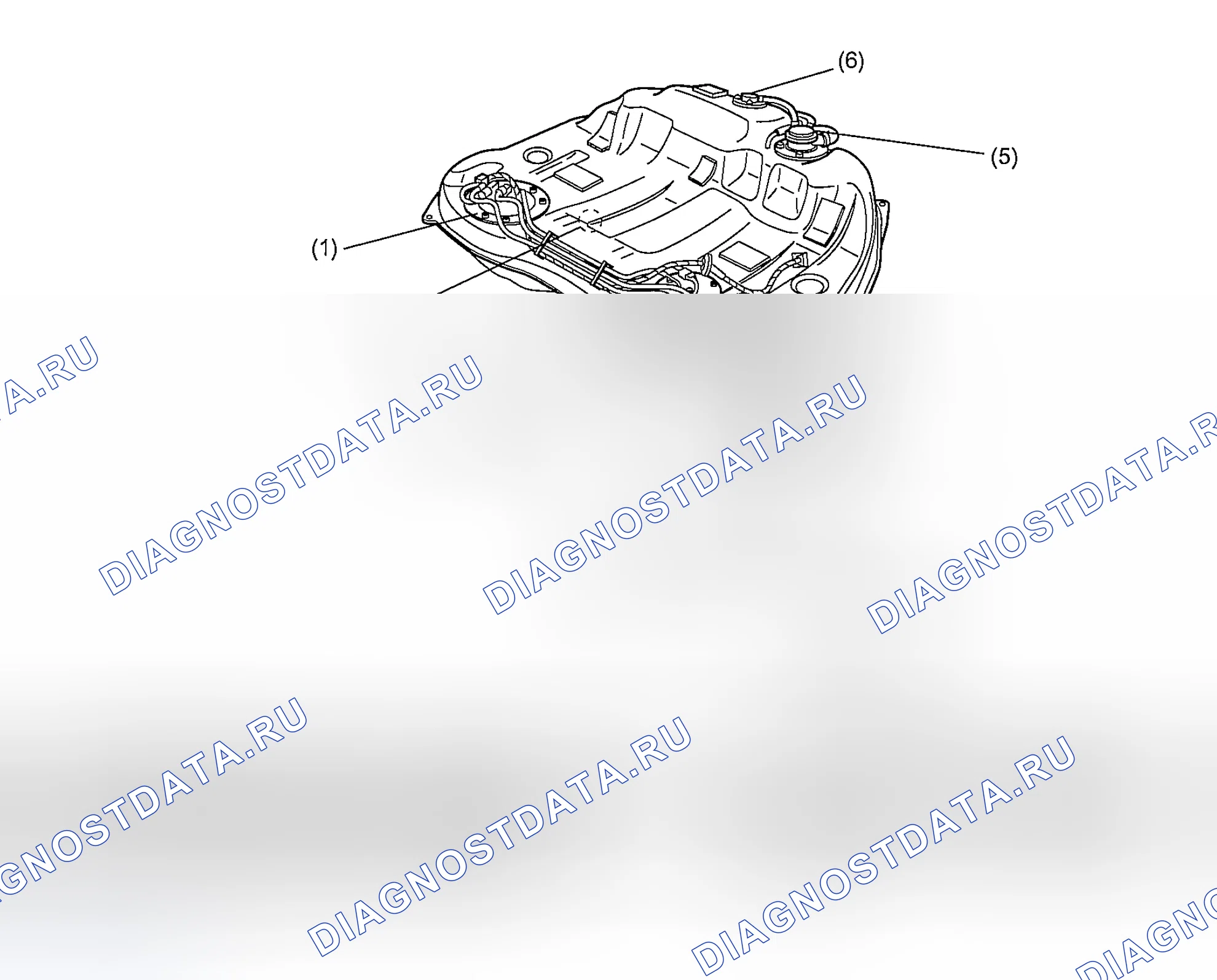 Рис. 42: ТОПЛИВНЫЙ БАК. Subaru Outback BP