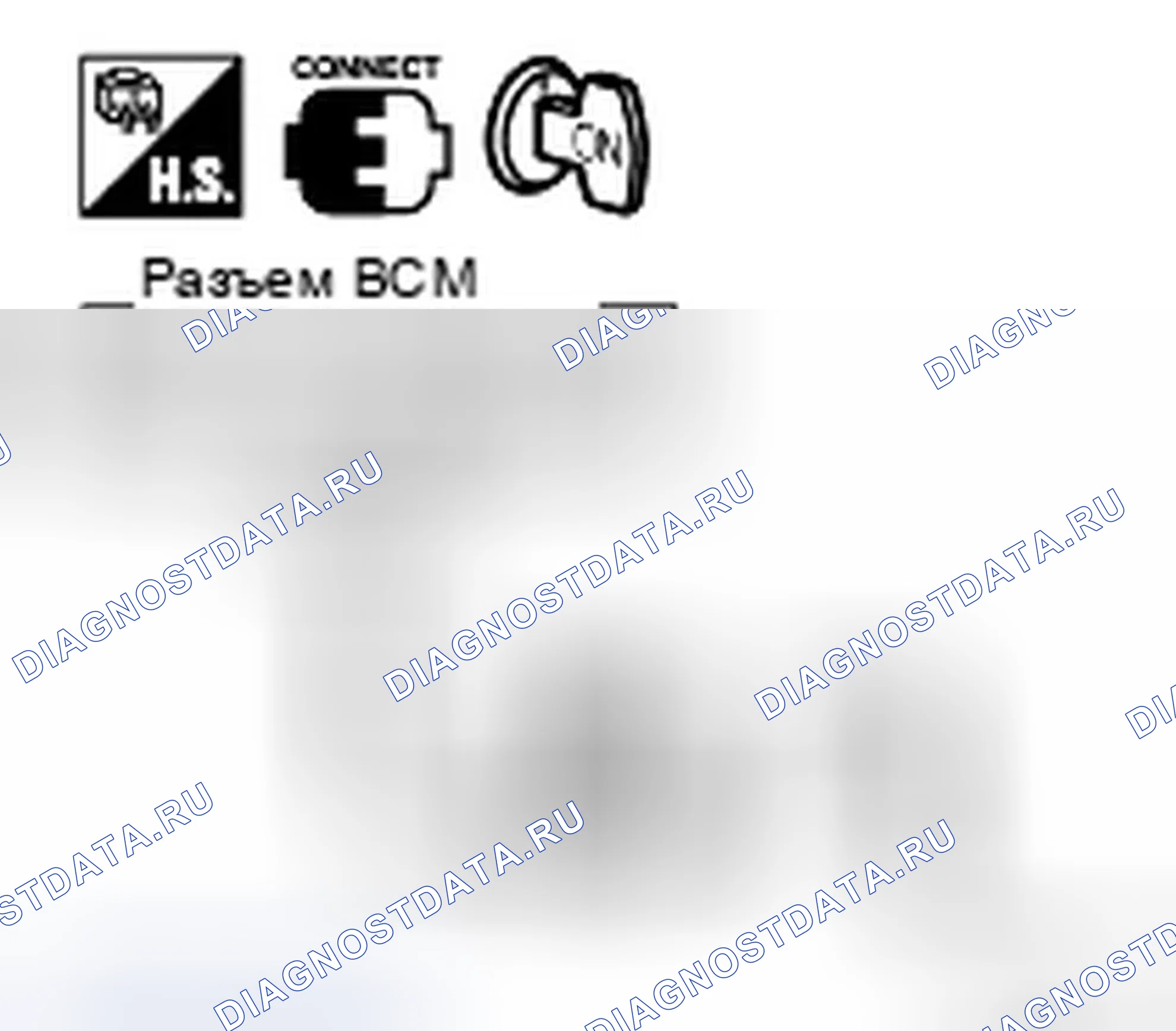 Рис. 7: Проверка напряжения между разъемом M35 BCM, клеммами 53, 54 и заземлением. Infiniti FX35 I рестайлинг