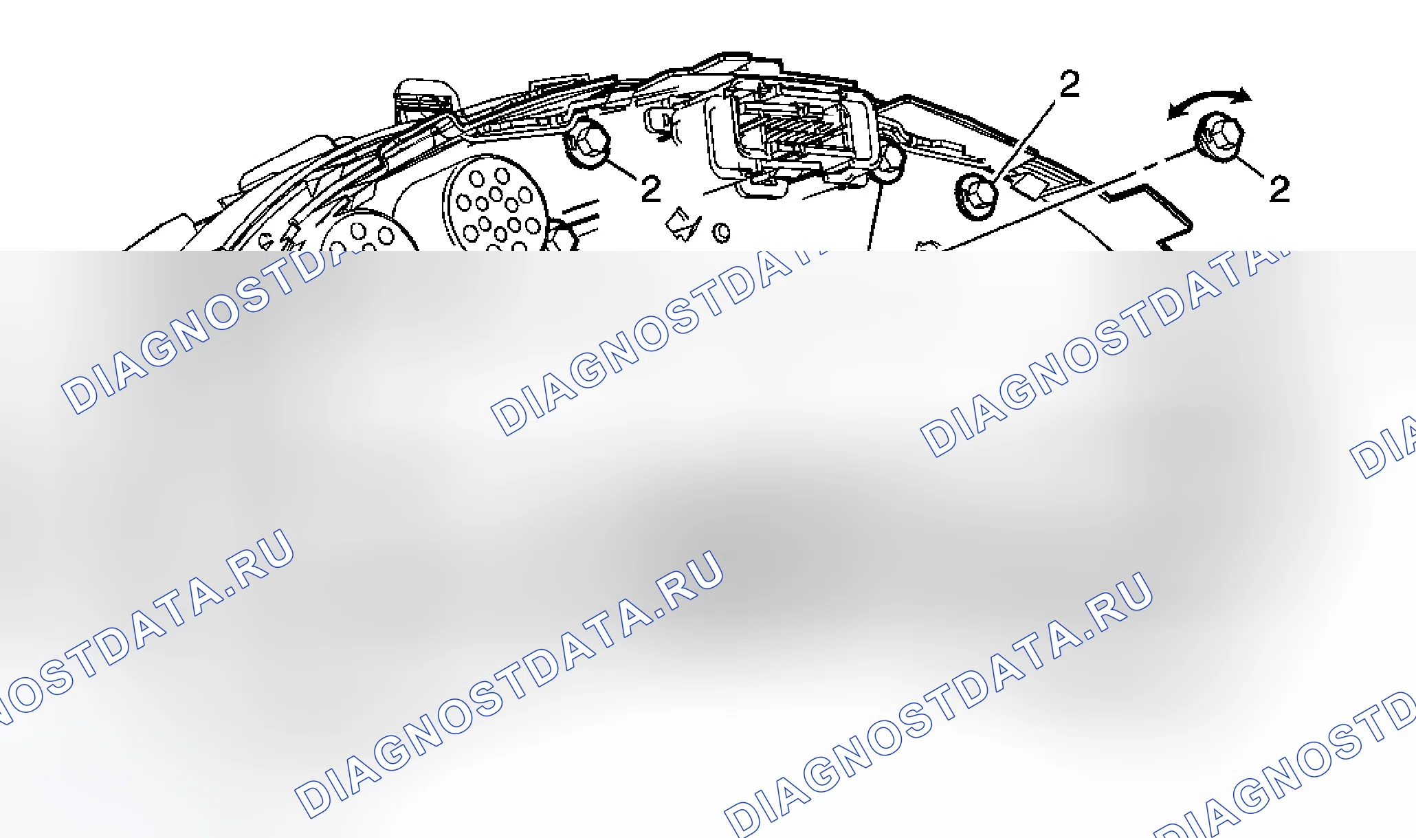 Рис. 22: Замена лампочки приборной панели. Chevrolet Malibu VI рестайлинг