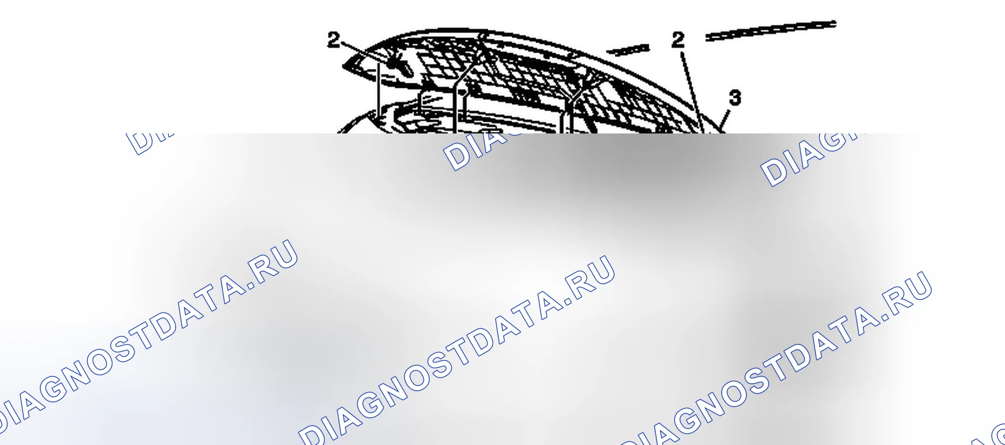 Рис. 26: Замена заднего спойлера. Chevrolet Captiva I рестайлинг 2