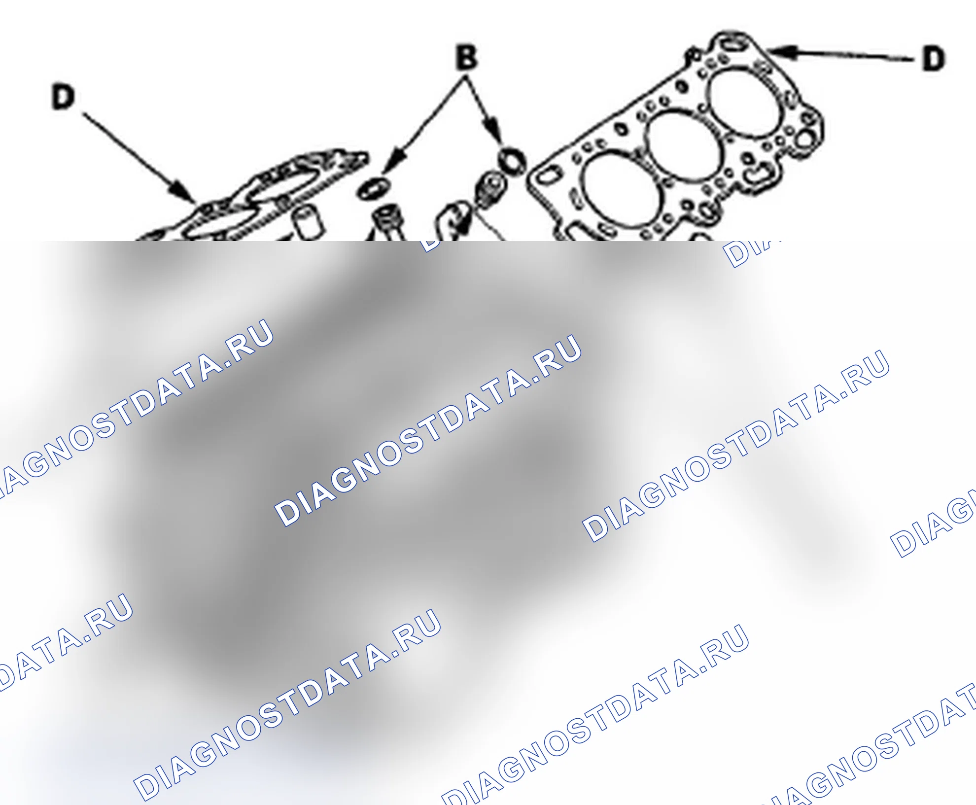 Рис. 156: Установка головки цилиндров. Acura MDX II