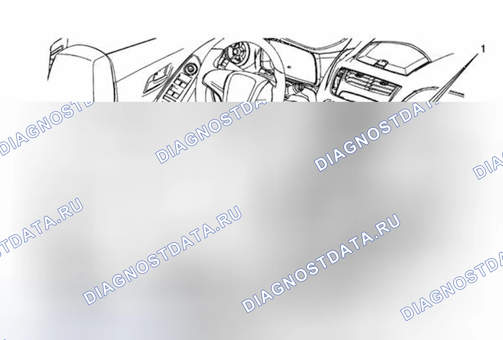 Рис. 16: Замена модуля измерения и диагностики подушек безопасности (Trax). Buick Encore I