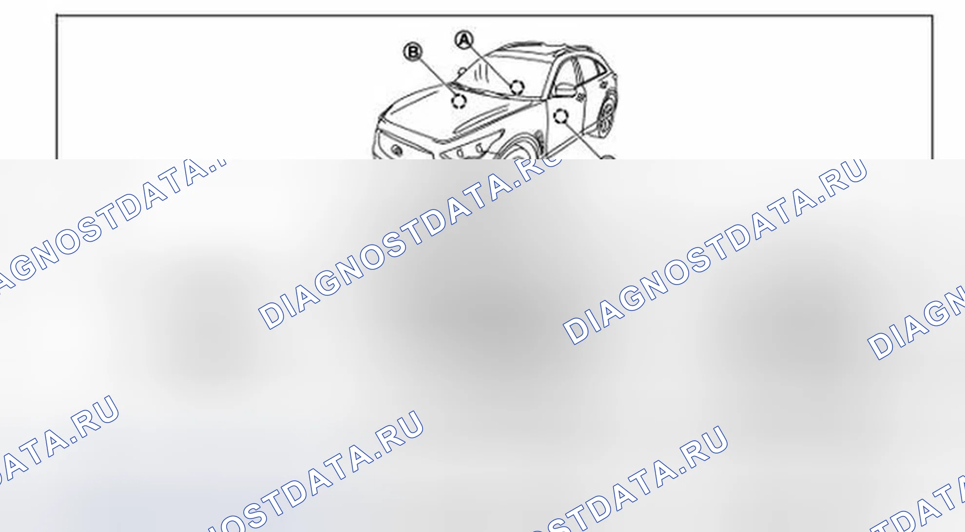 Рис. 3: Расположение компонентов. Infiniti FX35 II