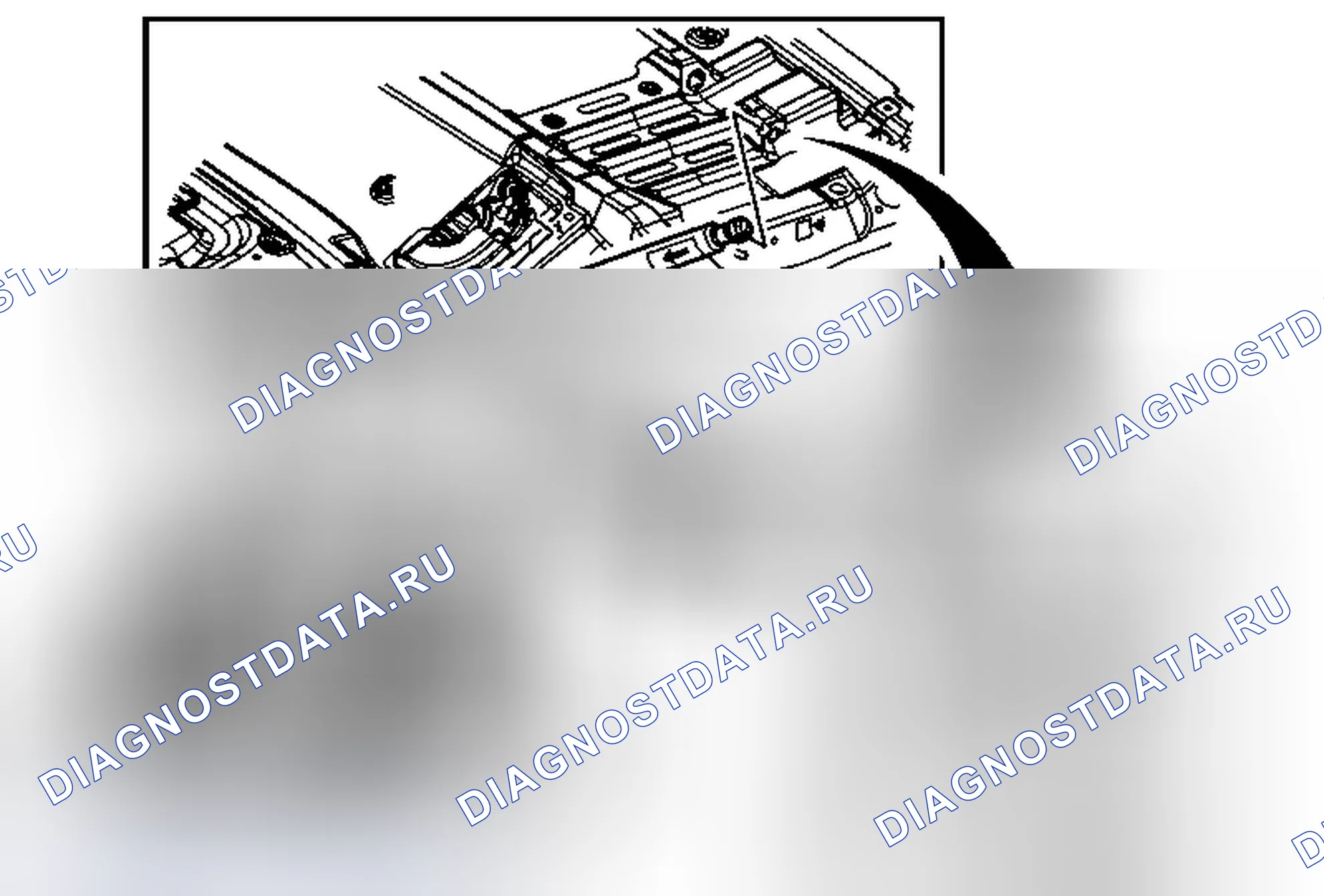 Рис. 38: Замена стойки дверь багажника. Cadillac CTS II