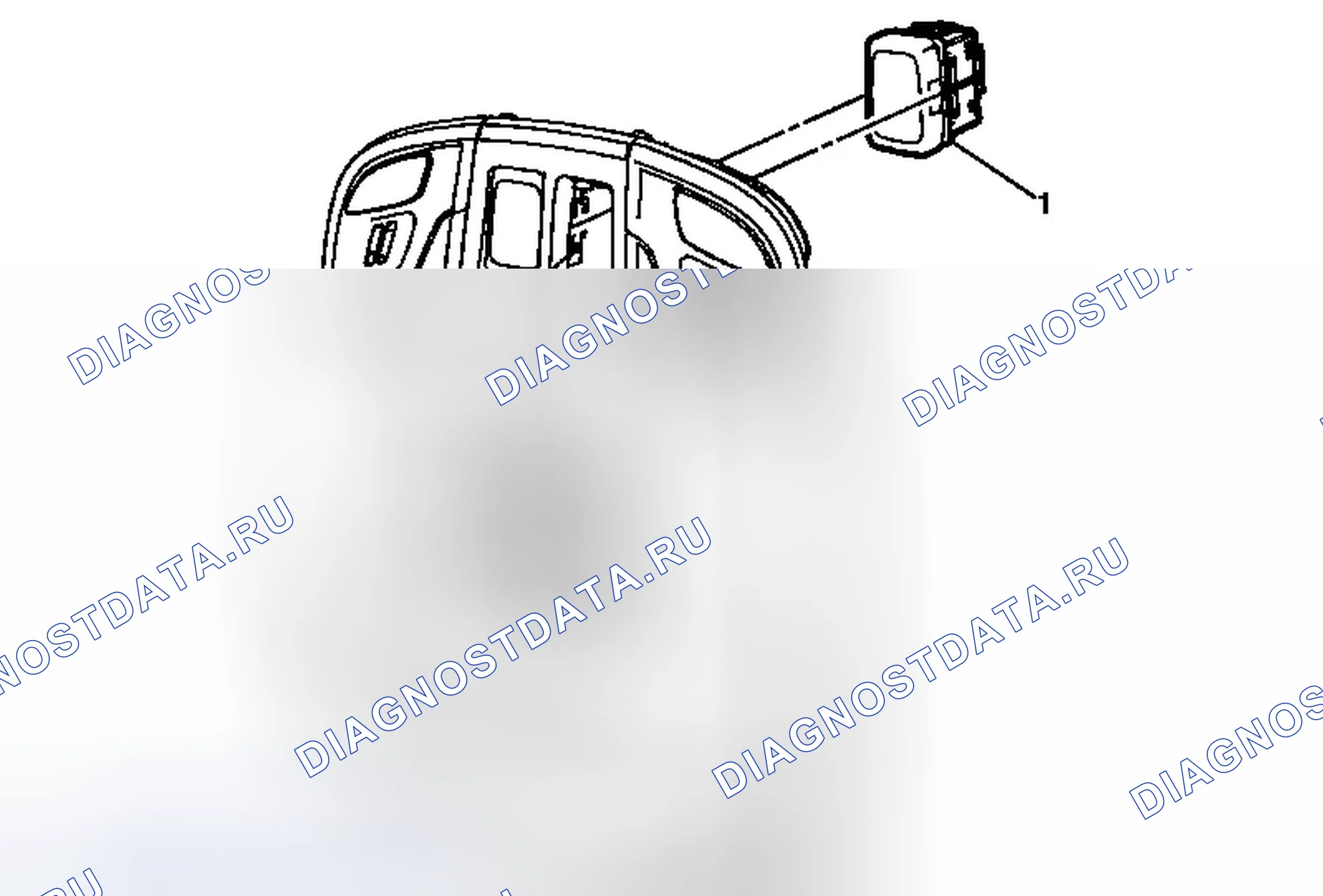Рис. 6: Замена переключателя люк Sunshade. Buick LaCrosse II рестайлинг