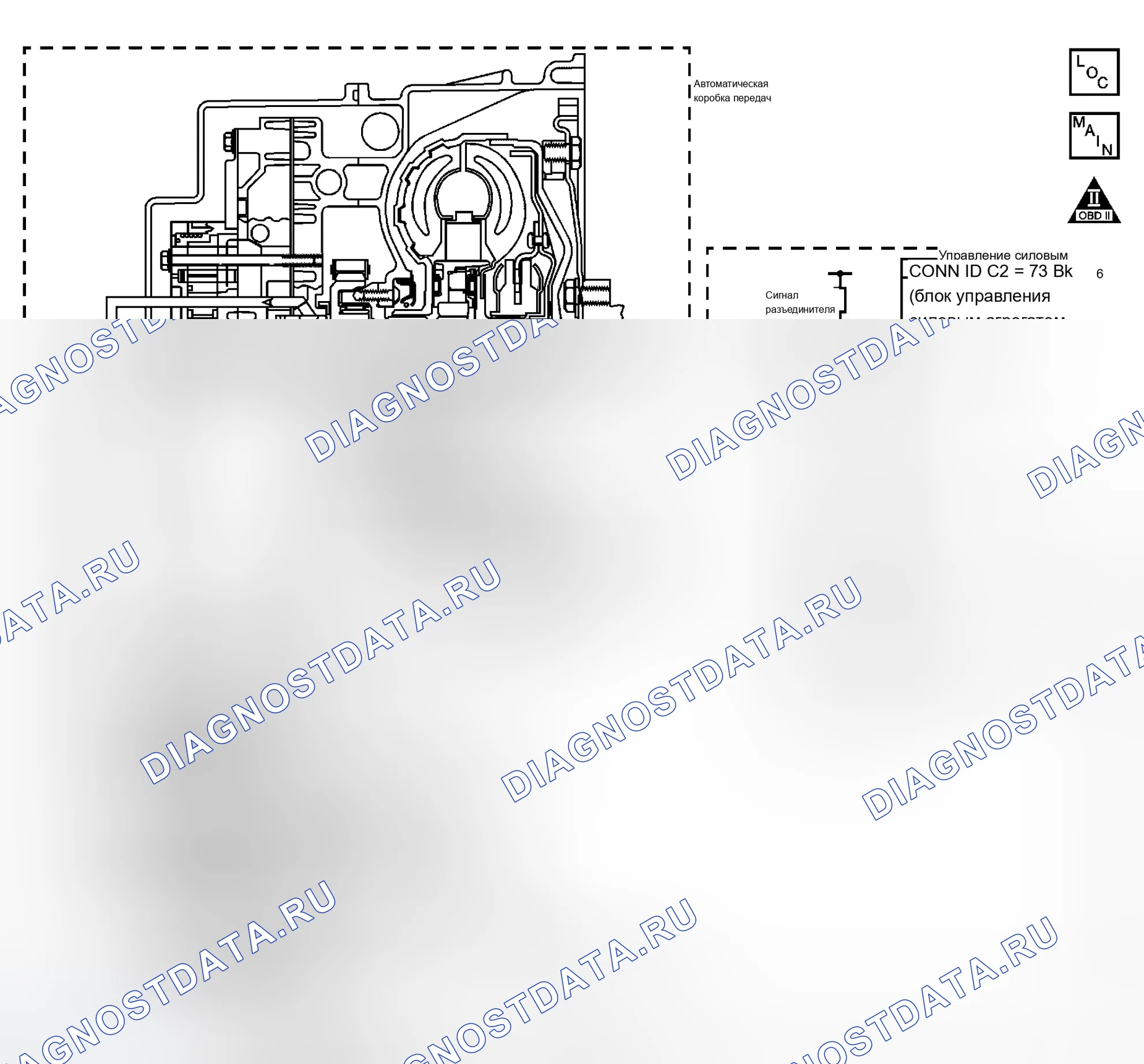 Рис. 84: расшифровка кода ошибки P0742 (3.5L). Chevrolet Malibu VI