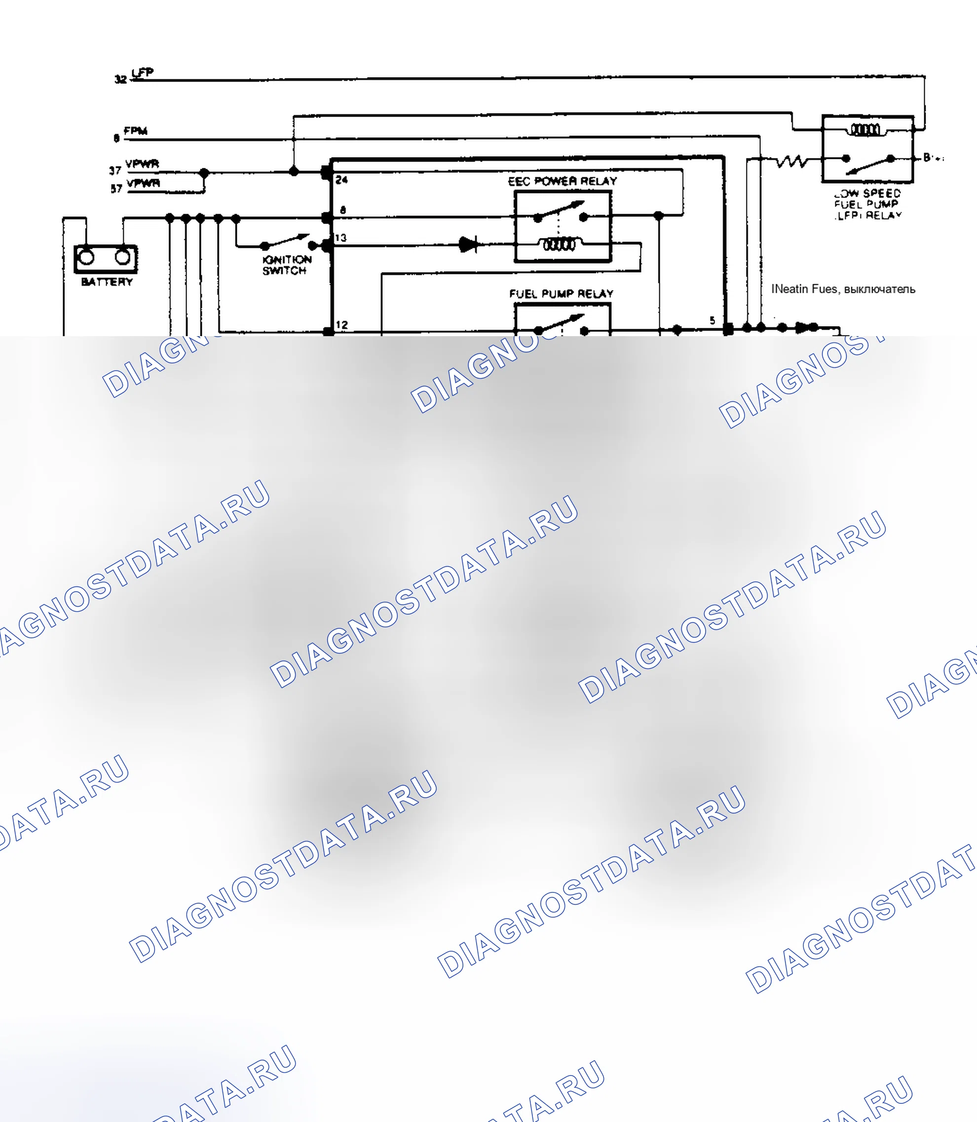 Рис. 108: Цепи CCRM (Taurus 3.0L Flexible топливо). Ford Taurus II