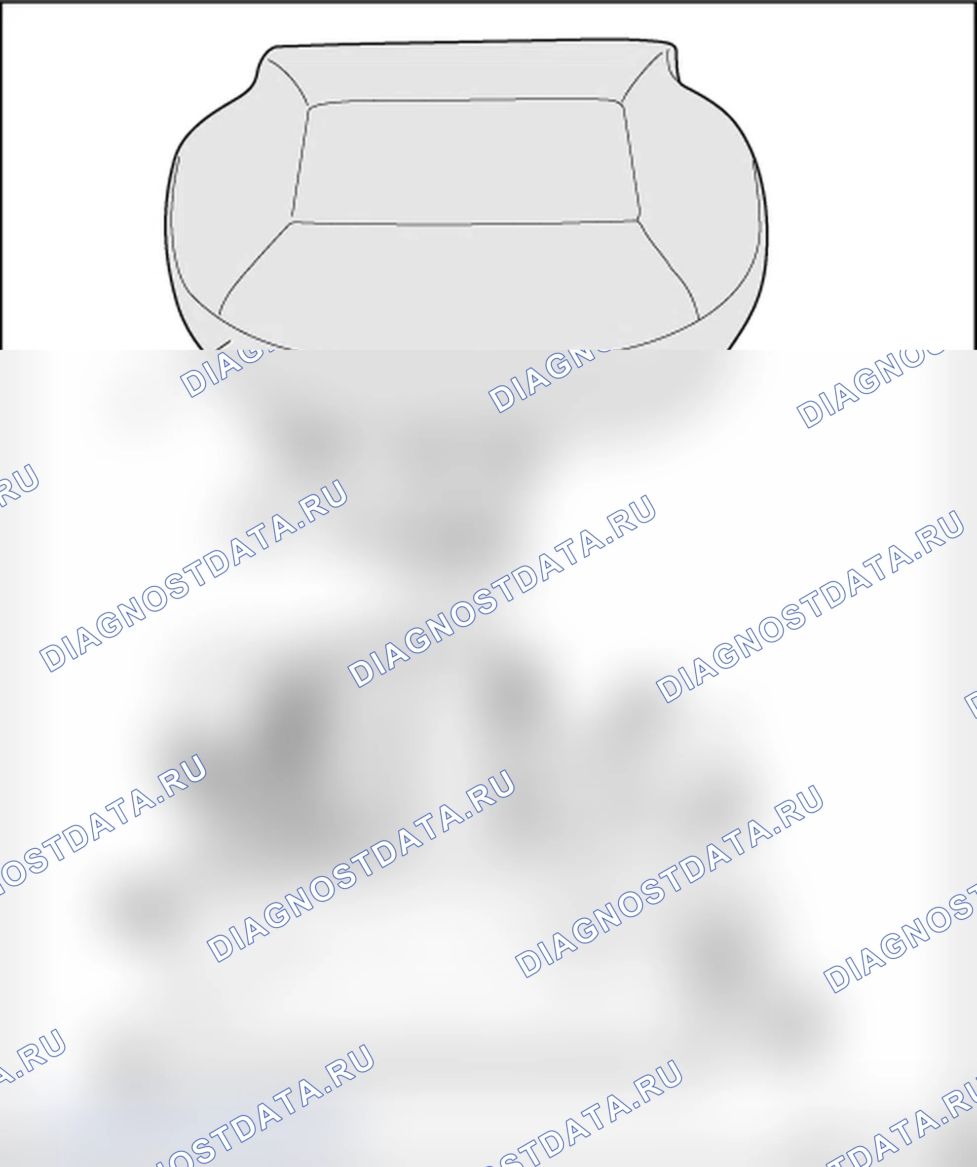 Рис. 86: ПЕРЕДНЯЯ КРЫШКА СИДЕНЬЯ И ОБИВКА. Volkswagen New Beetle A4 рестайлинг