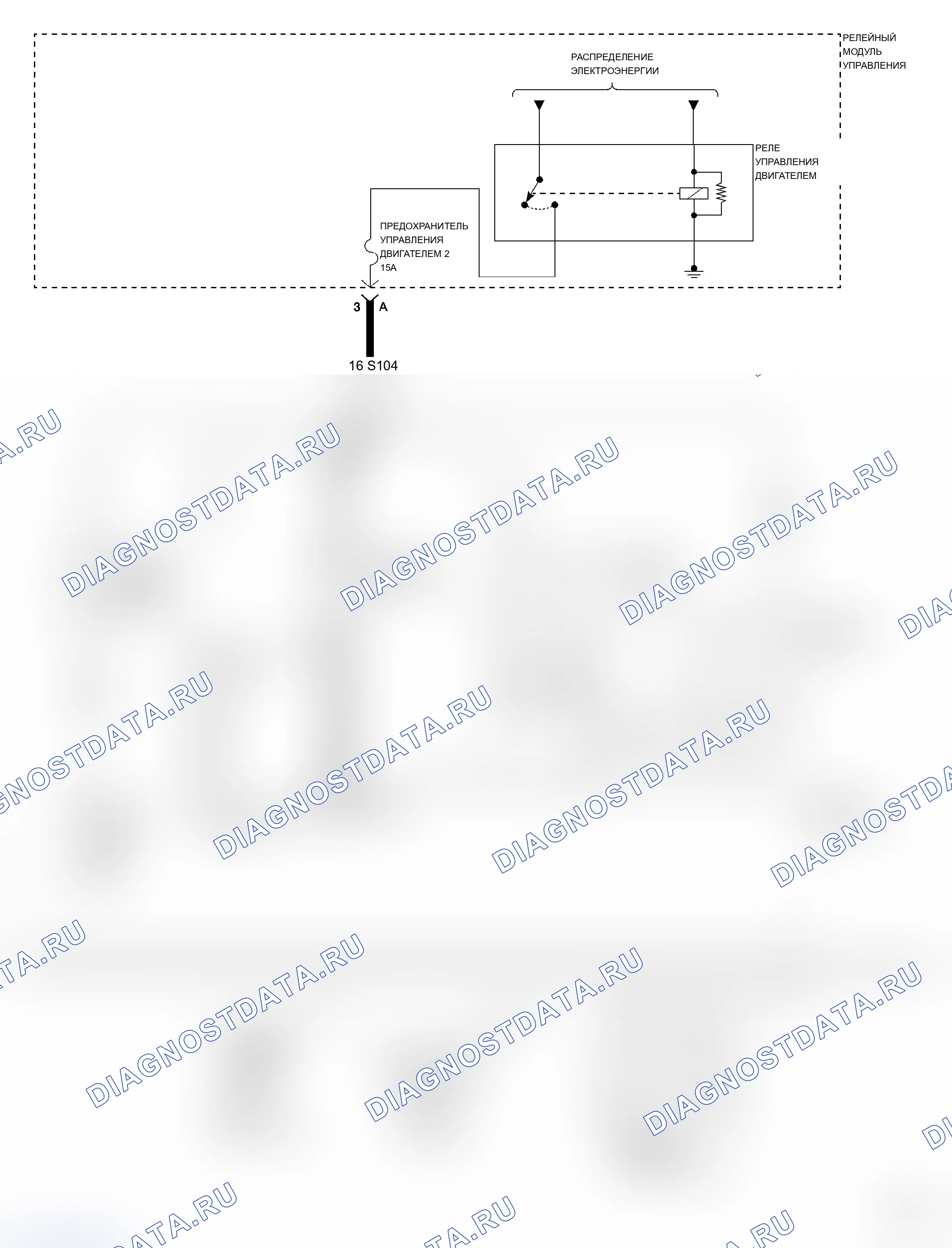 Рис. 201: СХЕМА СОЛЕНОИДА ПЕРЕКЛЮЧЕНИЯ ВПРЫСКА P0412-SECONDARY ВОЗДУХА. Chrysler Crossfire I final