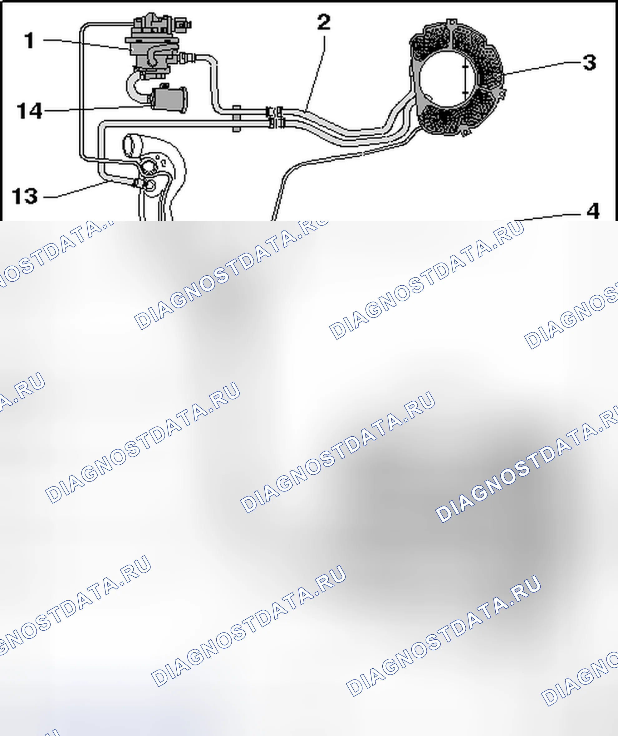 Рис. 136: СХЕМАТИЧЕСКИЙ ОБЗОР СИСТЕМЫ EVAP. Volkswagen Golf Mk7