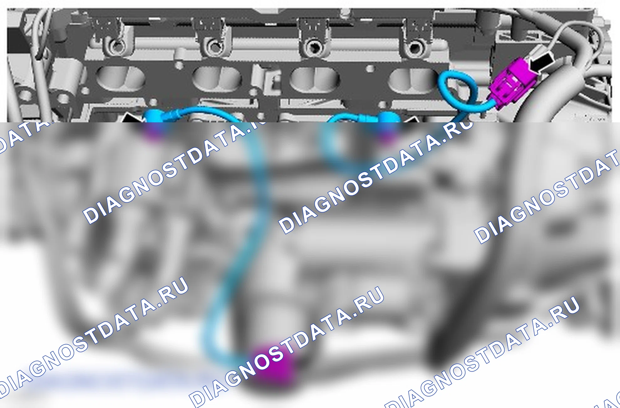 Как снять и установить датчик детонации (KS). Ford Grand C-MAX II