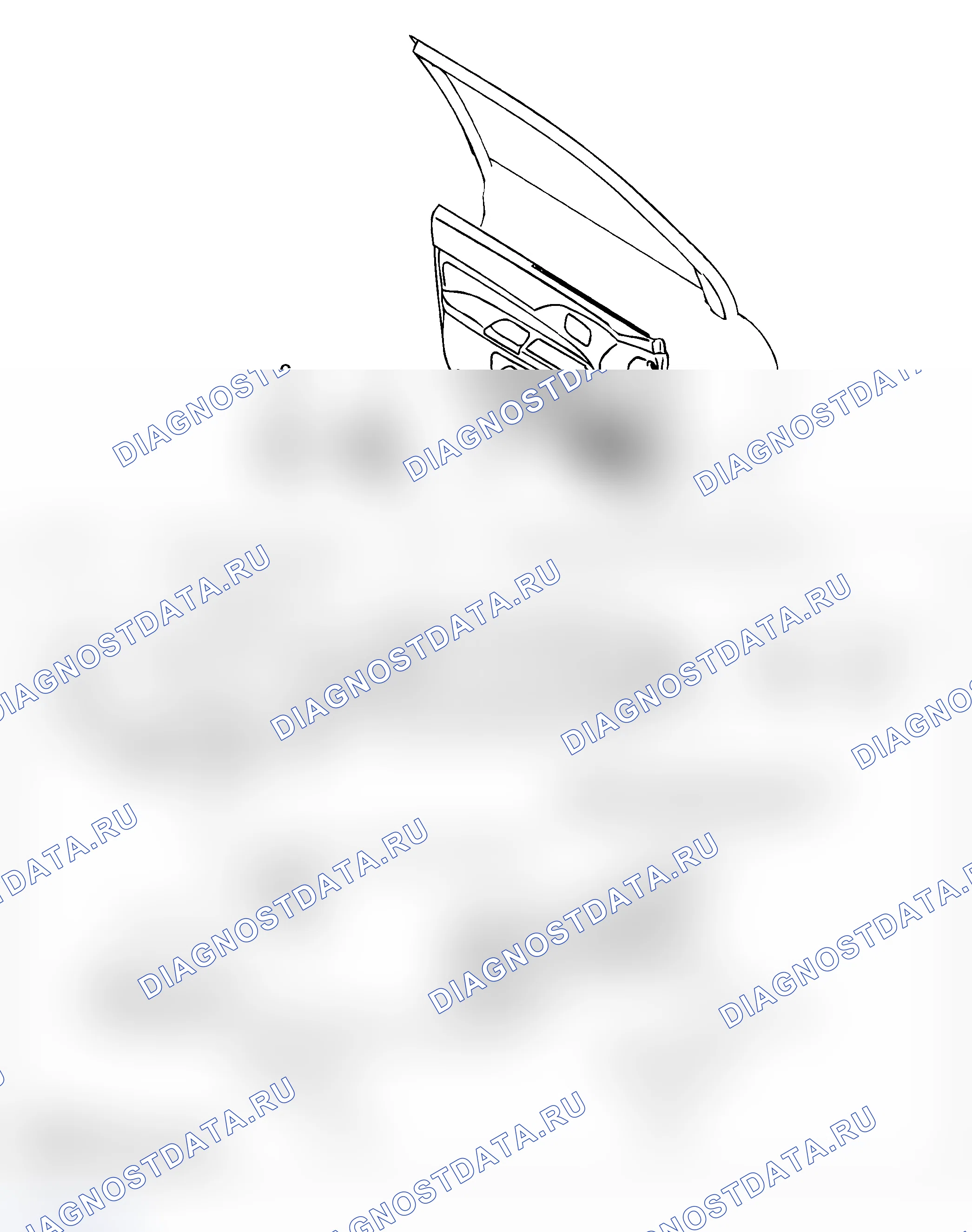 Рис. 19: Положения зажимов и захватов. Mitsubishi Lancer Evolution IX