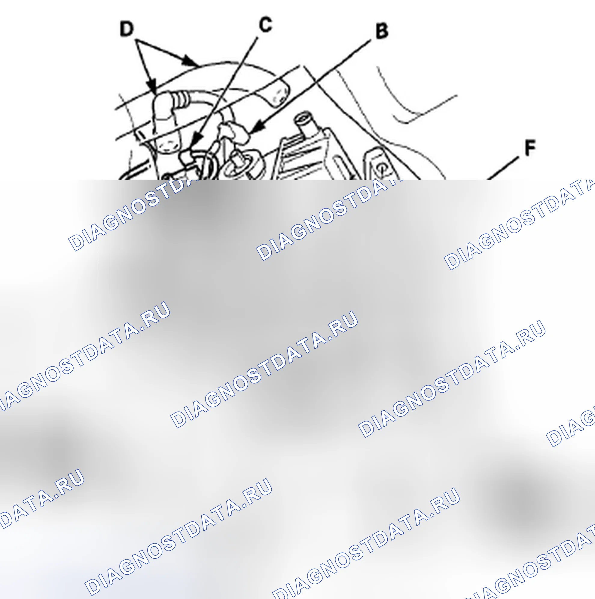 Рис. 1231: Замена датчика FTP. Honda Accord VIII рестайлинг