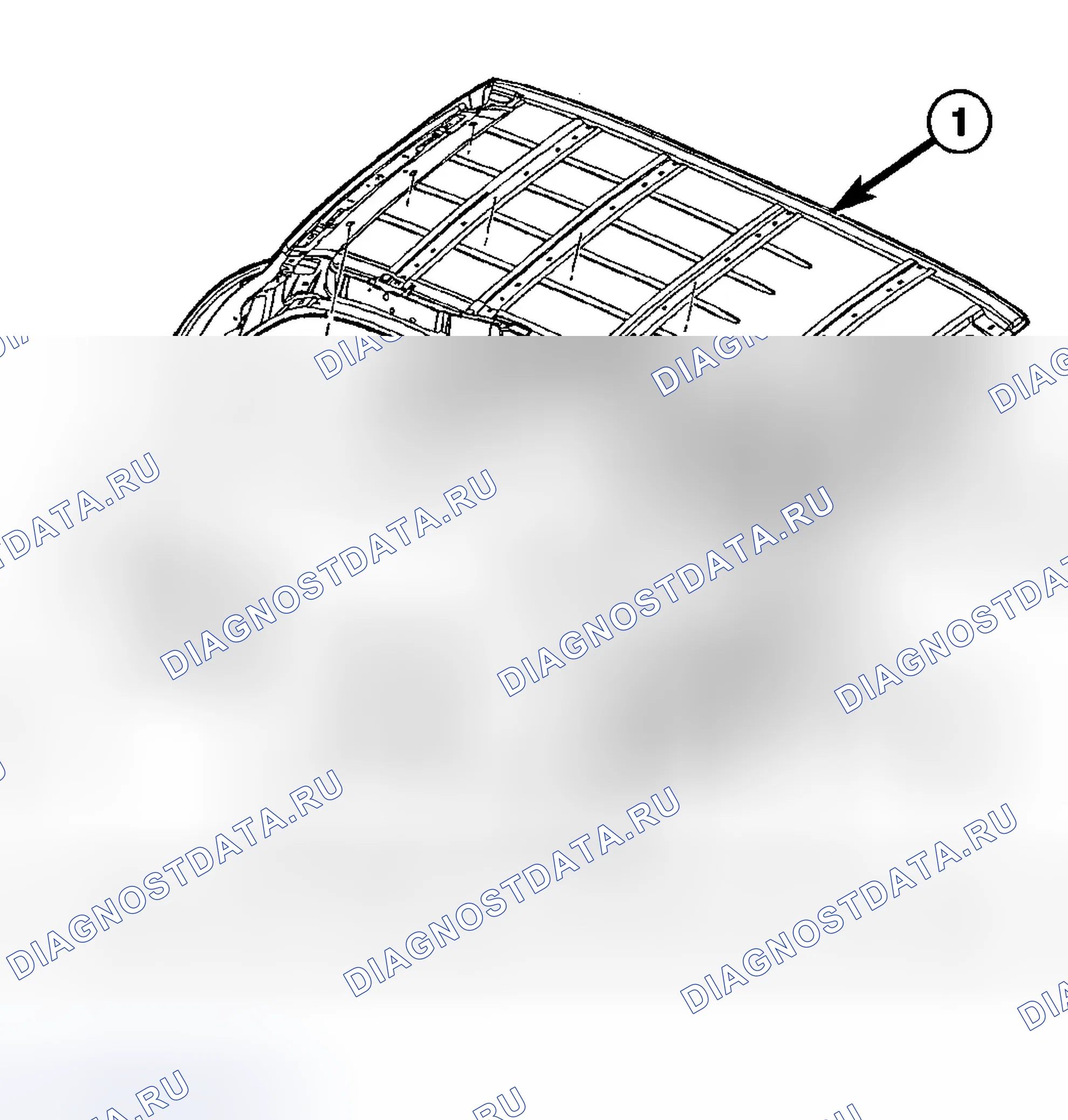 Рис. 94: ДЕМОНТАЖ. Dodge Grand Caravan IV