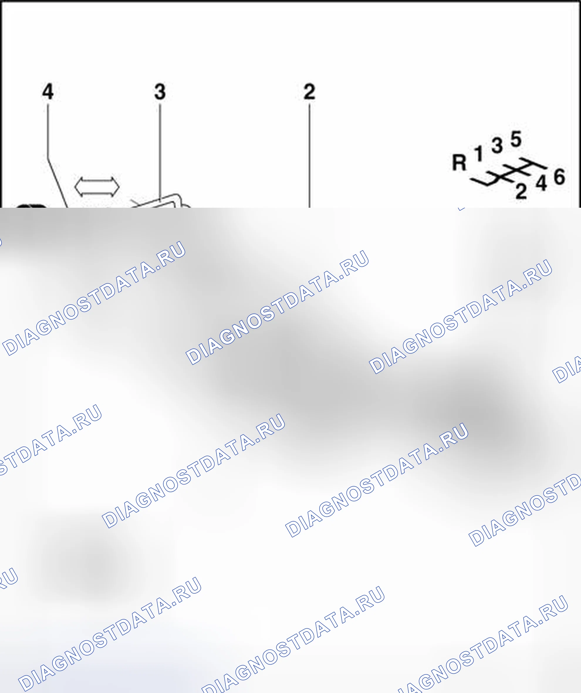 Рис. 132: Рычажный механизм переключения передач, установочное положение. Audi S4 B6