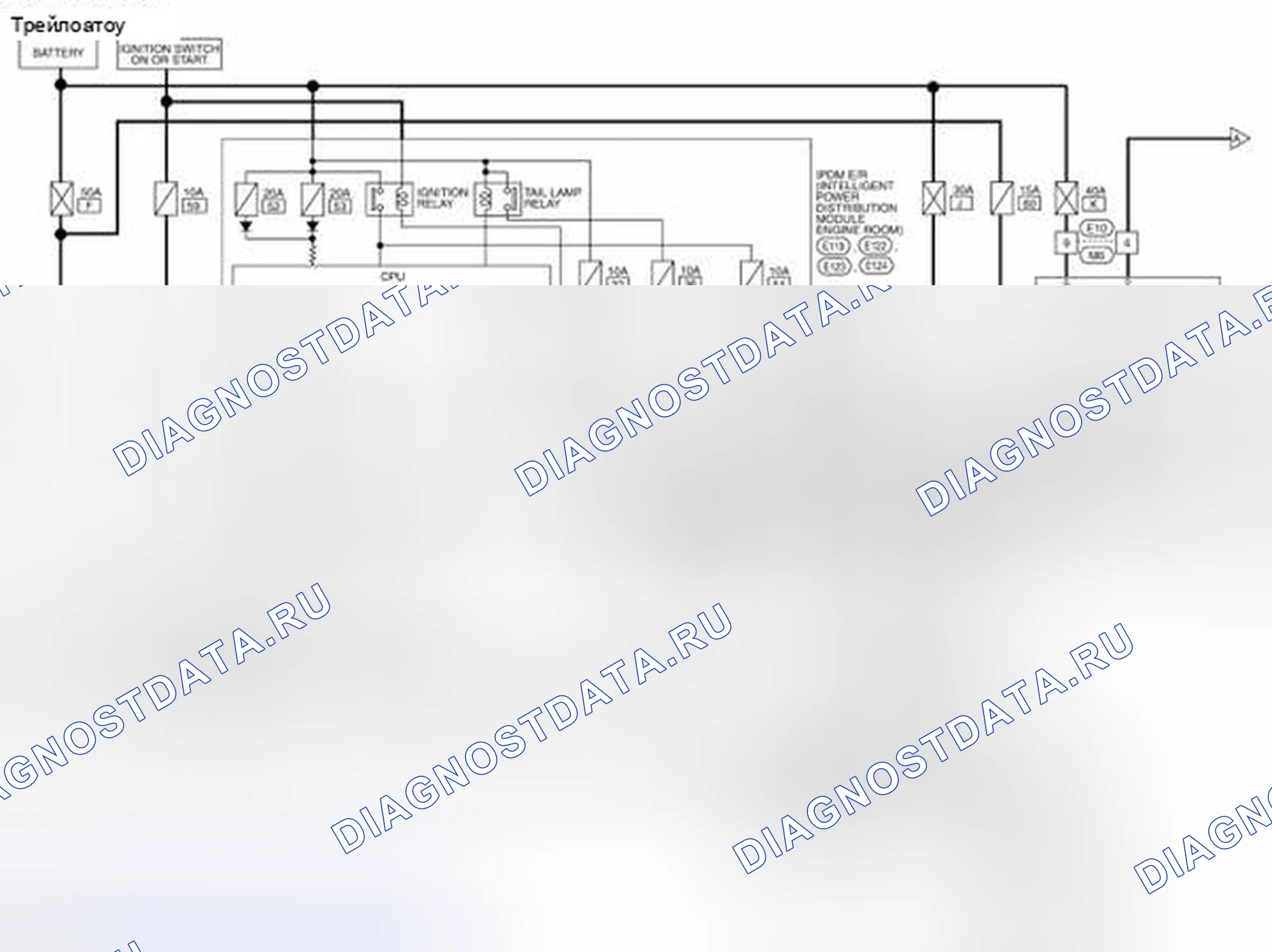 Рис. 92: электросхема. Honda Today I